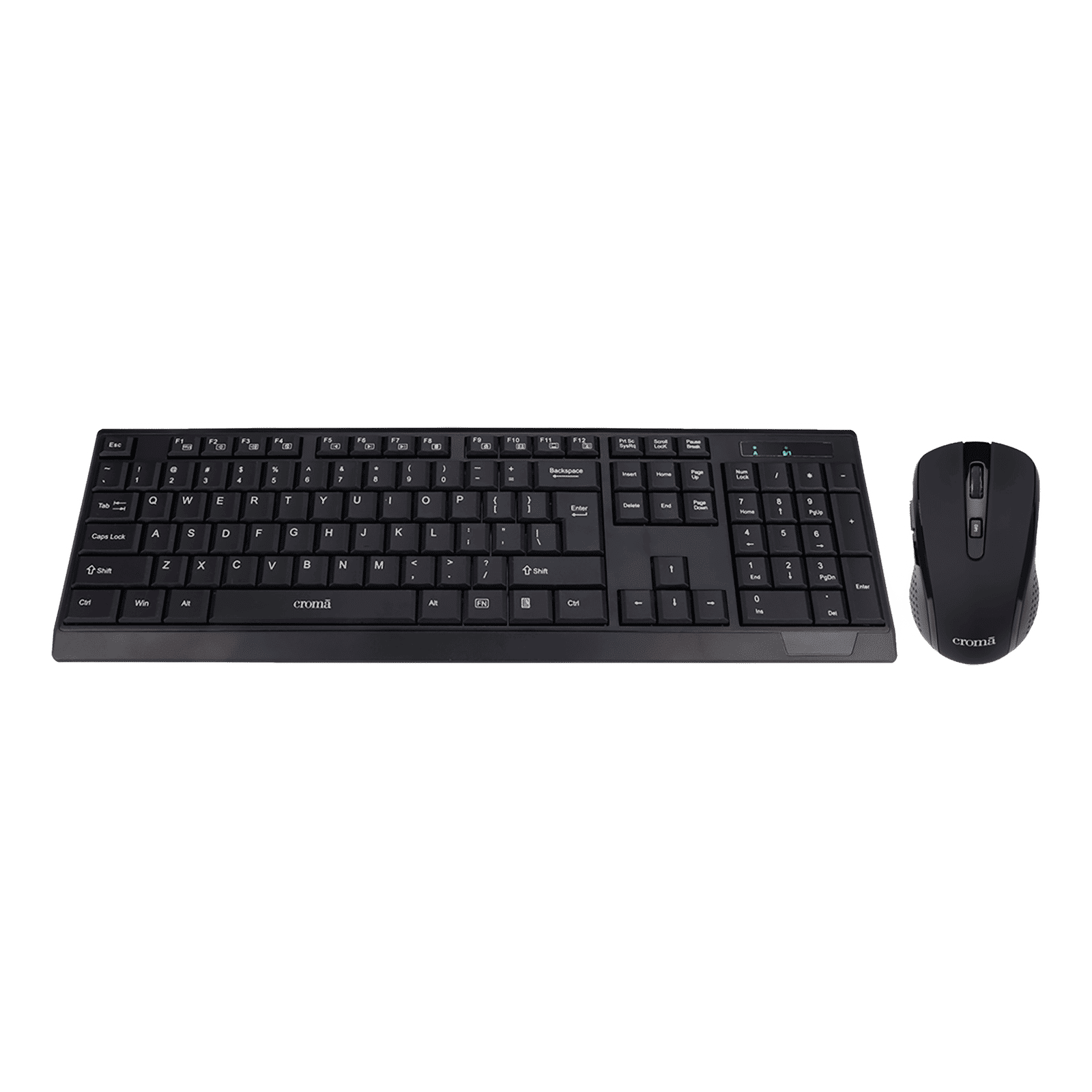 Croma 2.4 GHz Wireless Keyboard & Mouse Combo (1000 DPI, Plug & Play, Black)_8