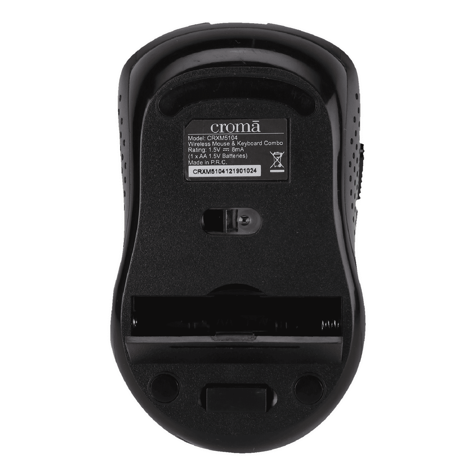 Croma 2.4 GHz Wireless Keyboard & Mouse Combo (1000 DPI, Plug & Play, Black)_9