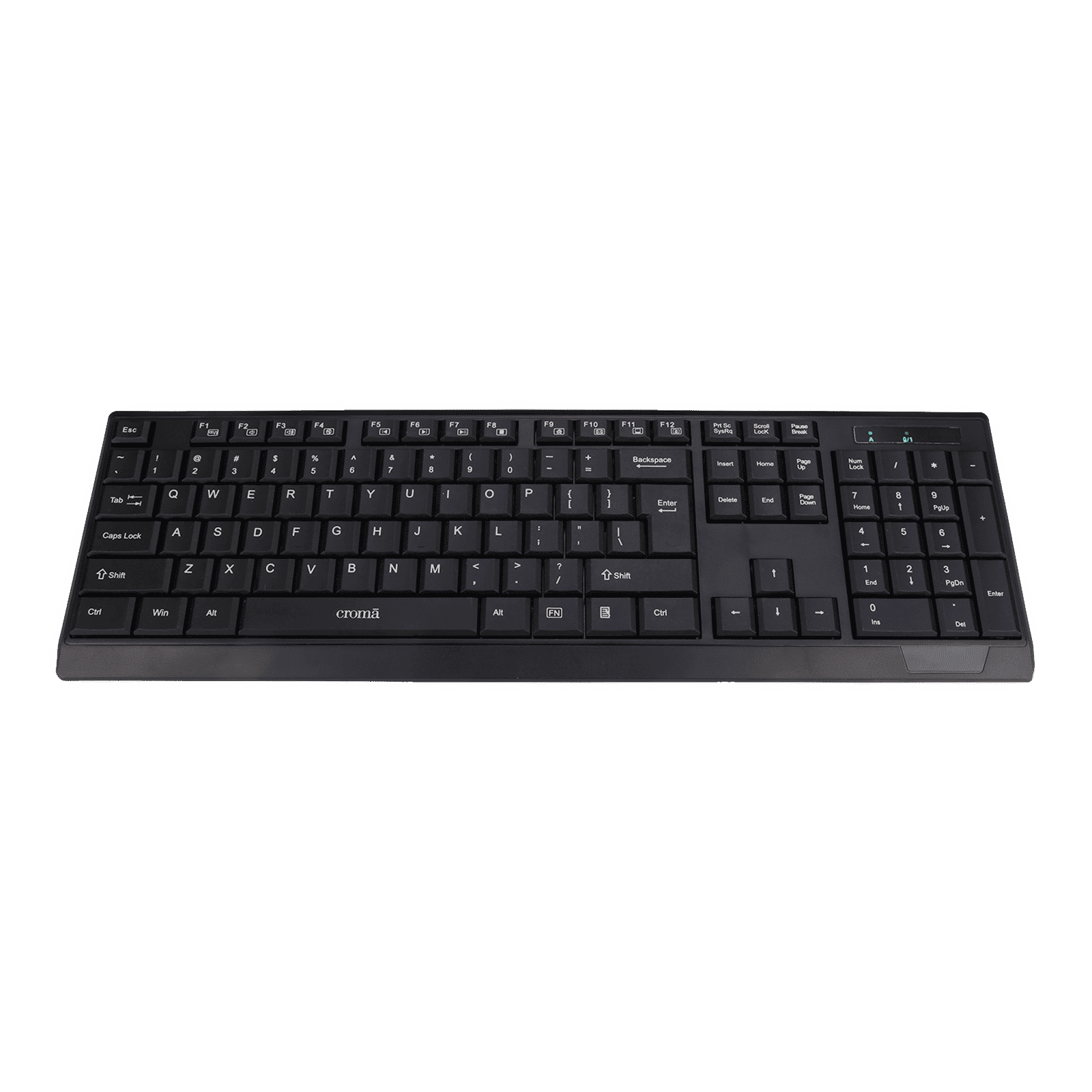 Croma 2.4 GHz Wireless Keyboard & Mouse Combo (1000 DPI, Plug & Play, Black)_2