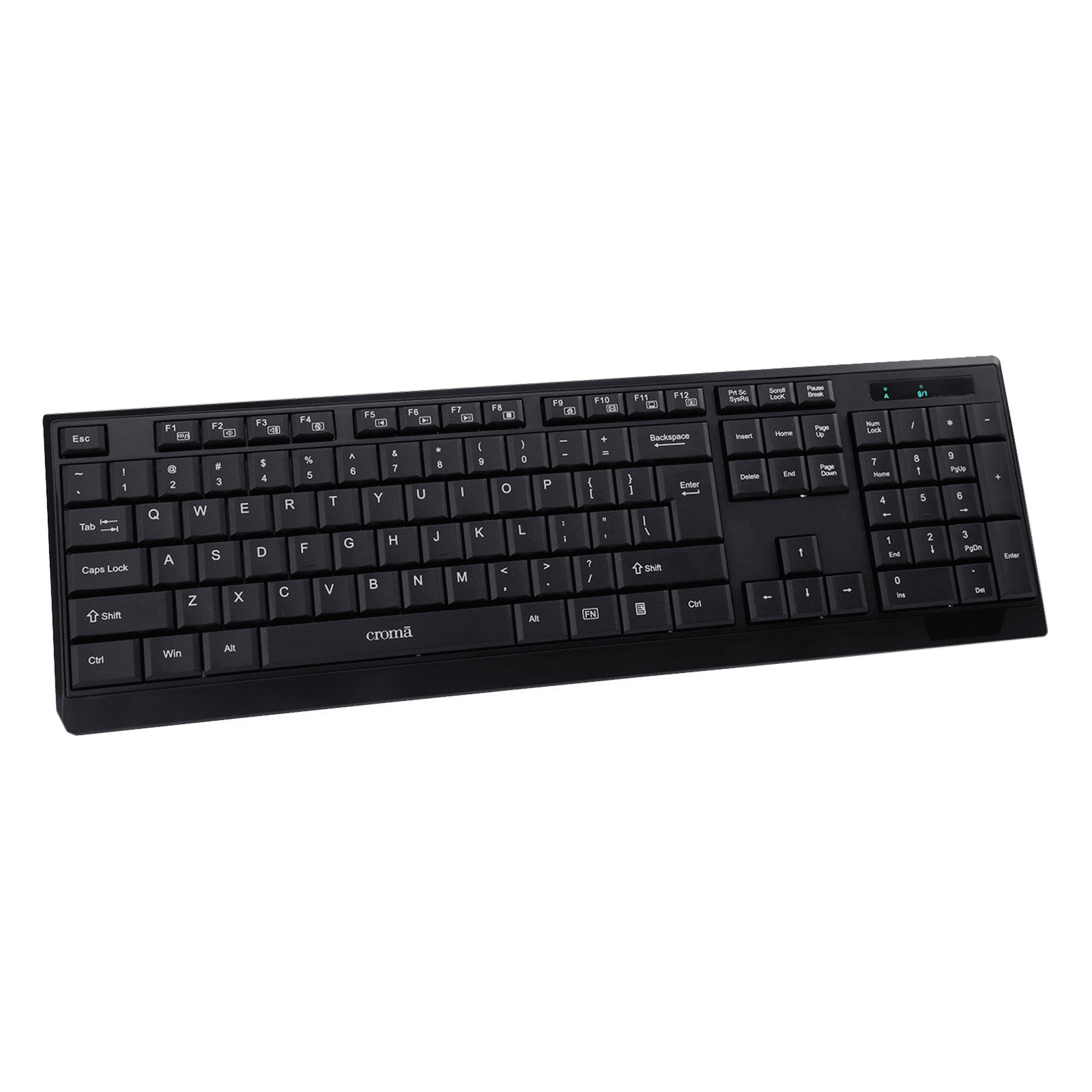 Croma 2.4 GHz Wireless Keyboard & Mouse Combo (1000 DPI, Plug & Play, Black)_6