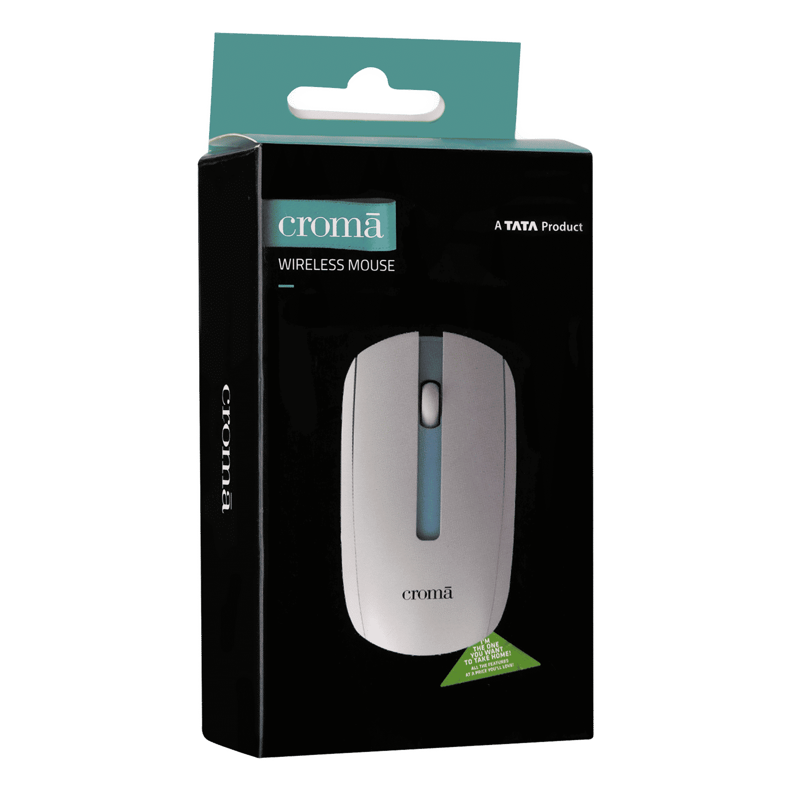Croma Wireless Optical Mouse (1000 DPI, Ergonomic Design, White)_7