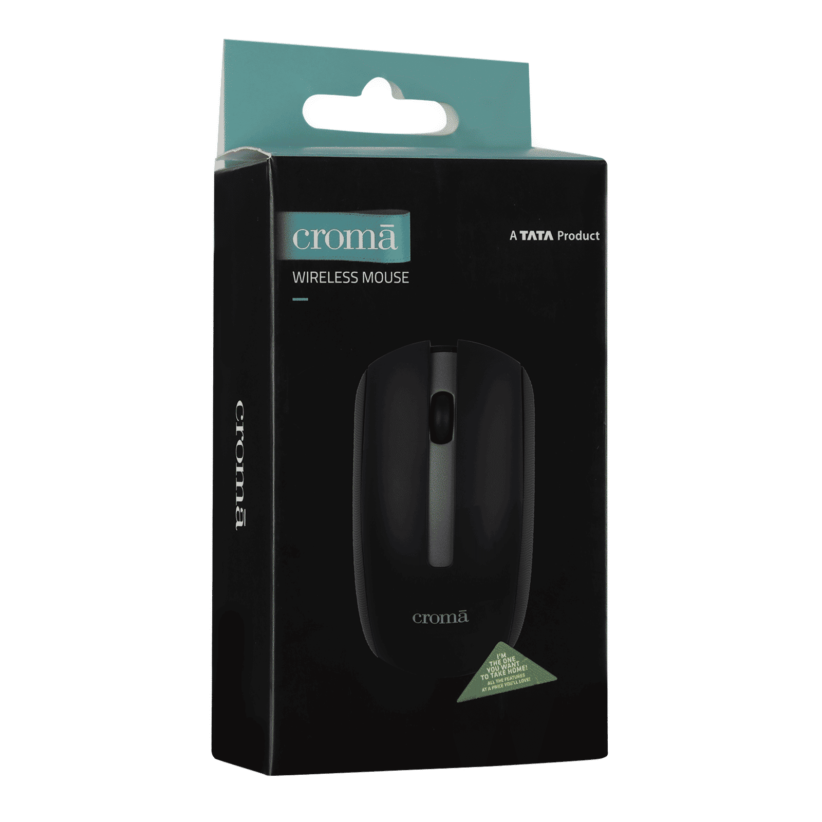 Croma Wireless Optical Mouse (1000 DPI, Ergonomic Design, Black) Croma Wireless Optical Mouse (1000 DPI, Ergonomic Design, Black)_11