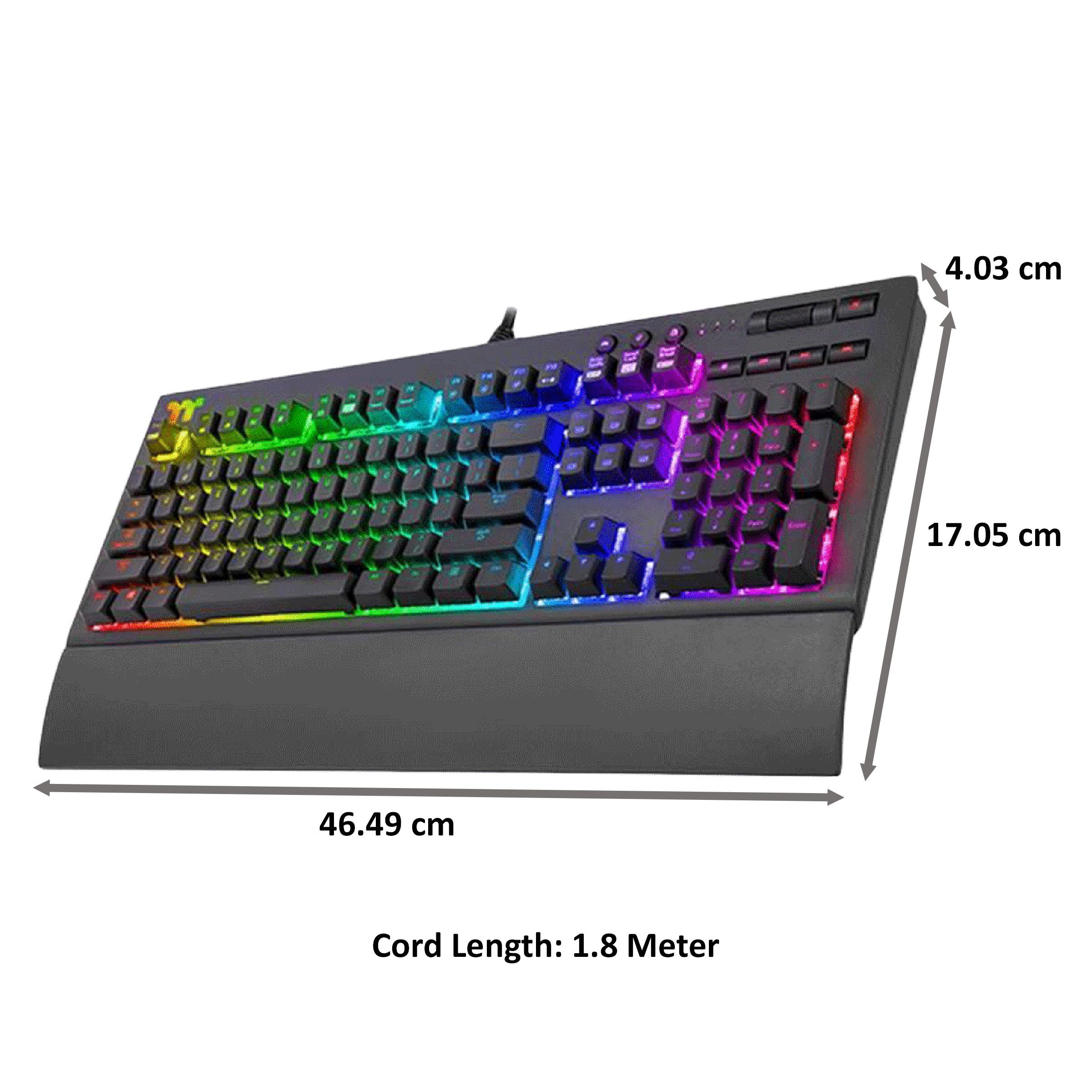 Thermaltake X1 RGB Gaming Keyboard (KB-TPX-BLBRUS-01, Cherry Mix Blue)_2