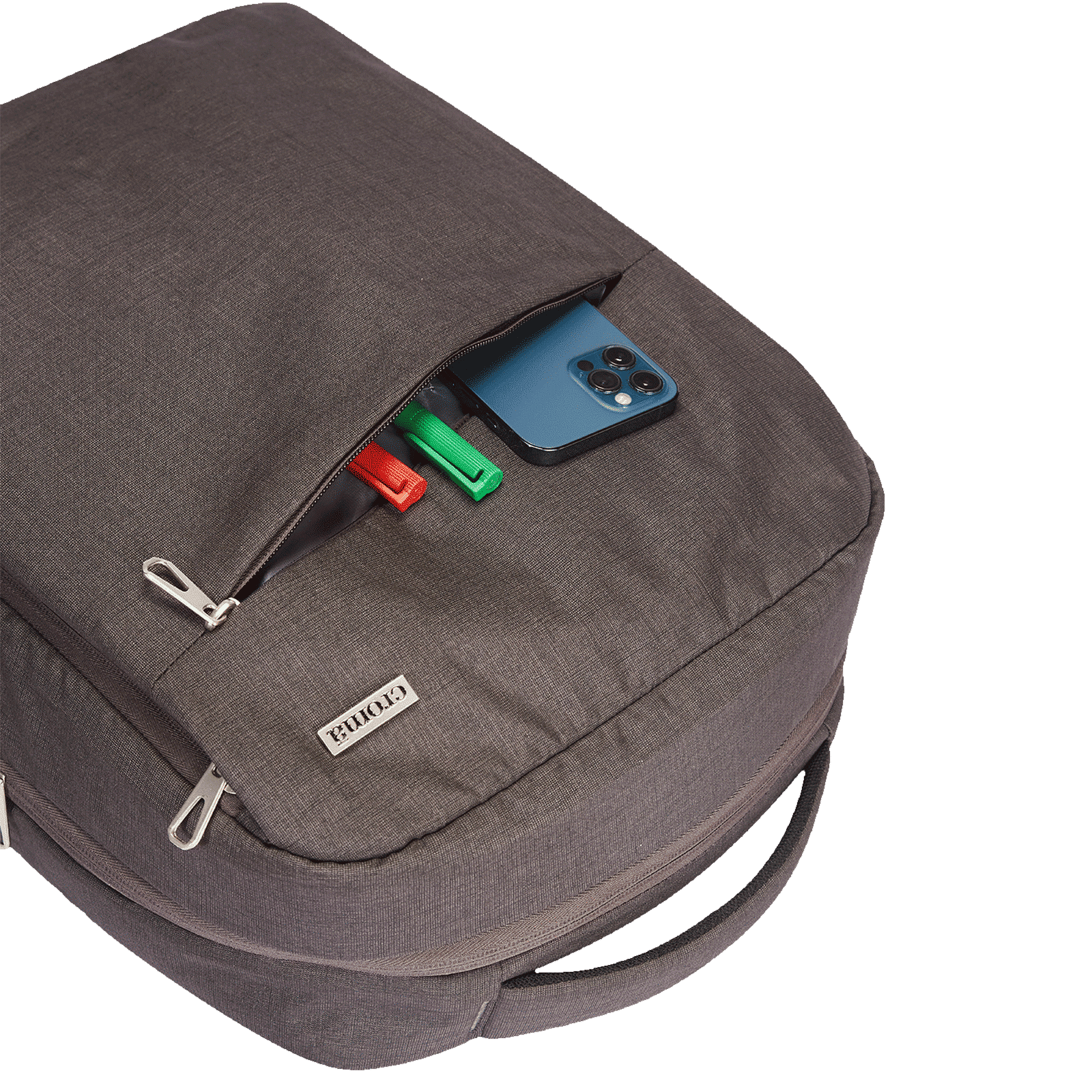 Croma Urban Polyurethane Laptop Backpack for 14 Inch Laptop (4 Storage Compartments, Mesh Grey) Croma Urban Polyurethane Laptop Backpack for 14 Inch Laptop (4 Storage Compartments, Mesh Grey)_10