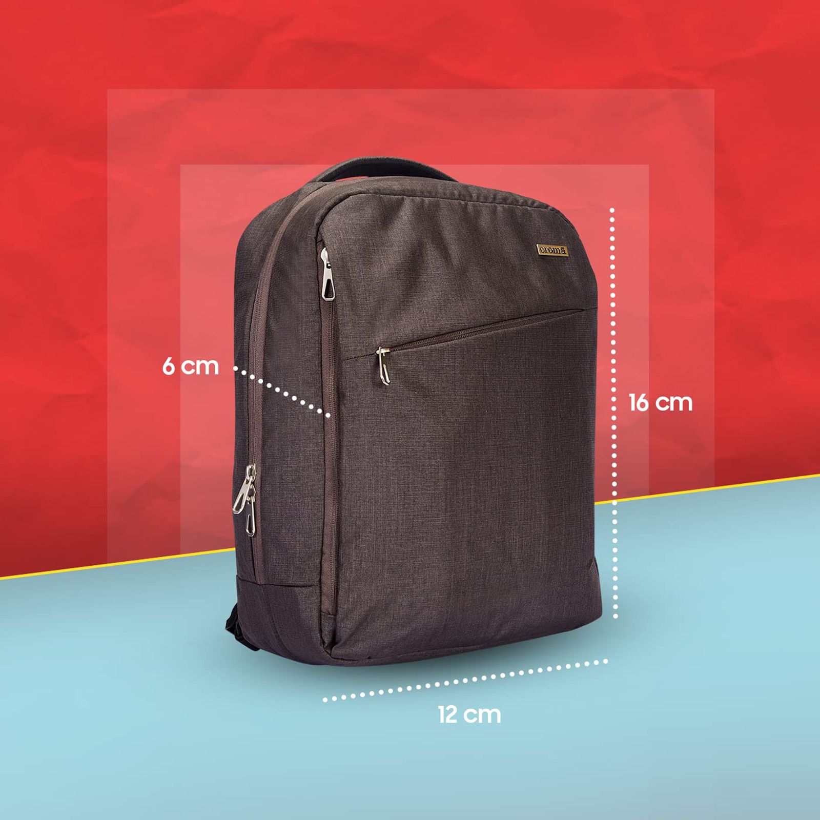 Croma Urban Polyurethane Laptop Backpack for 14 Inch Laptop (4 Storage Compartments, Mesh Grey) Croma Urban Polyurethane Laptop Backpack for 14 Inch Laptop (4 Storage Compartments, Mesh Grey)_14