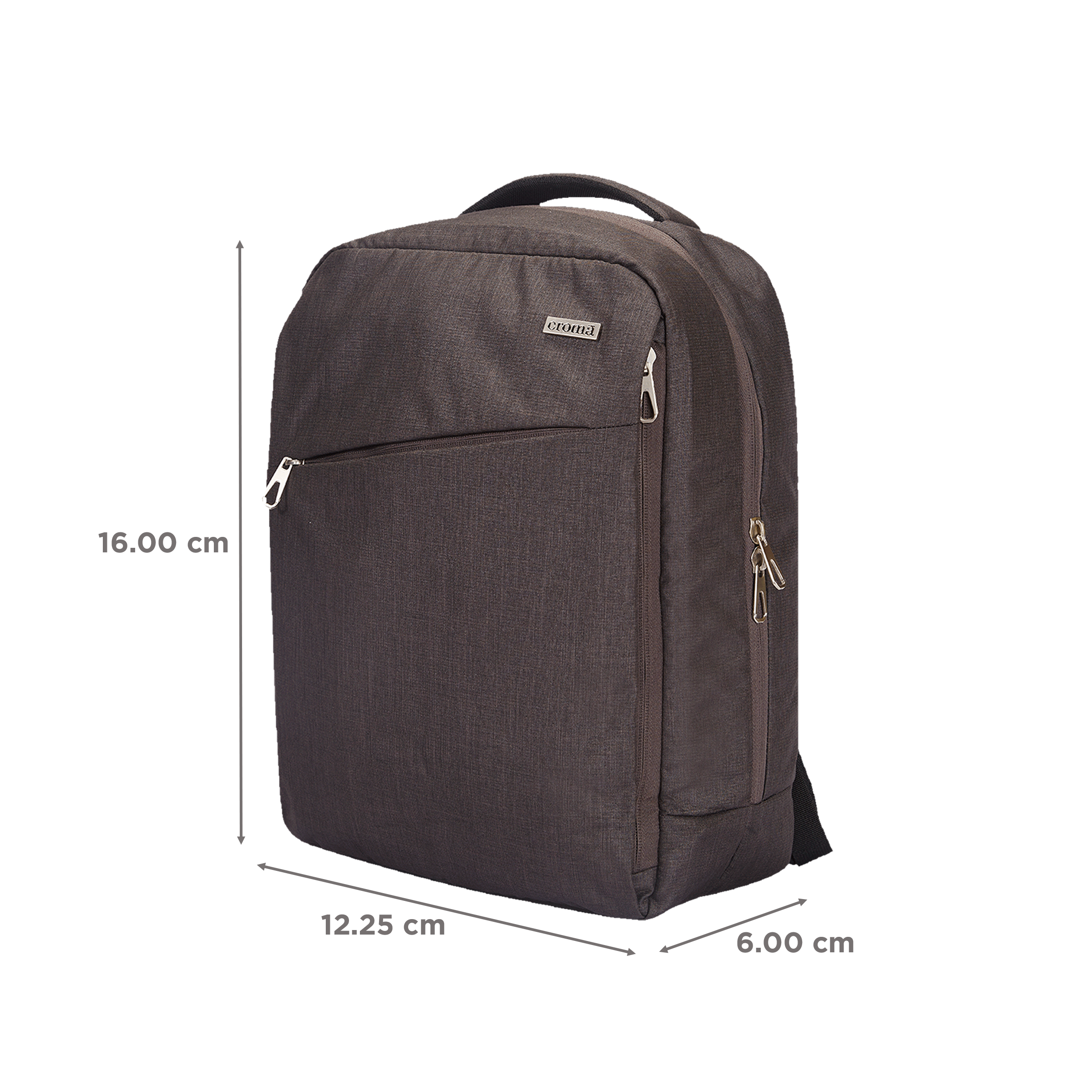 Croma Urban Polyurethane Laptop Backpack for 14 Inch Laptop (4 Storage Compartments, Mesh Grey) Croma Urban Polyurethane Laptop Backpack for 14 Inch Laptop (4 Storage Compartments, Mesh Grey)_3