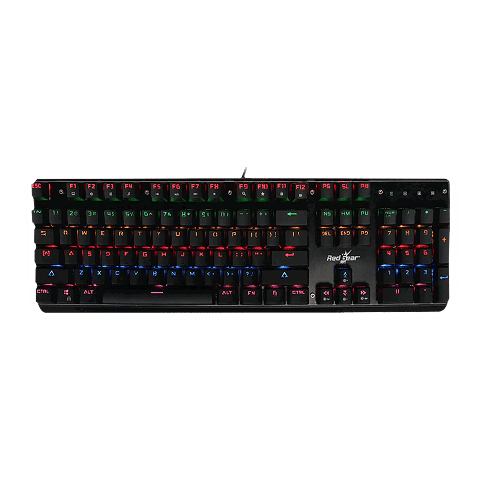 Red Gear Invador Wired Gaming Keyboard with Backlit Keys (Anti Ghosting Keys, Black)_1