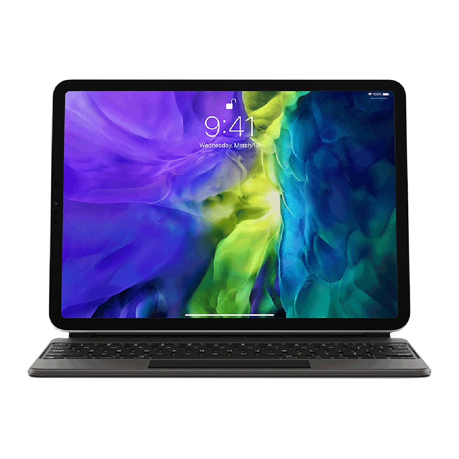 Apple Magic Bluetooth Keyboard for iPad Pro 11 Inch (1st, 2nd, 3rd & 4th Gen), iPad Air (4th & 5th Gen) with Touchpad (Multi Touch Gestures, Black)_1