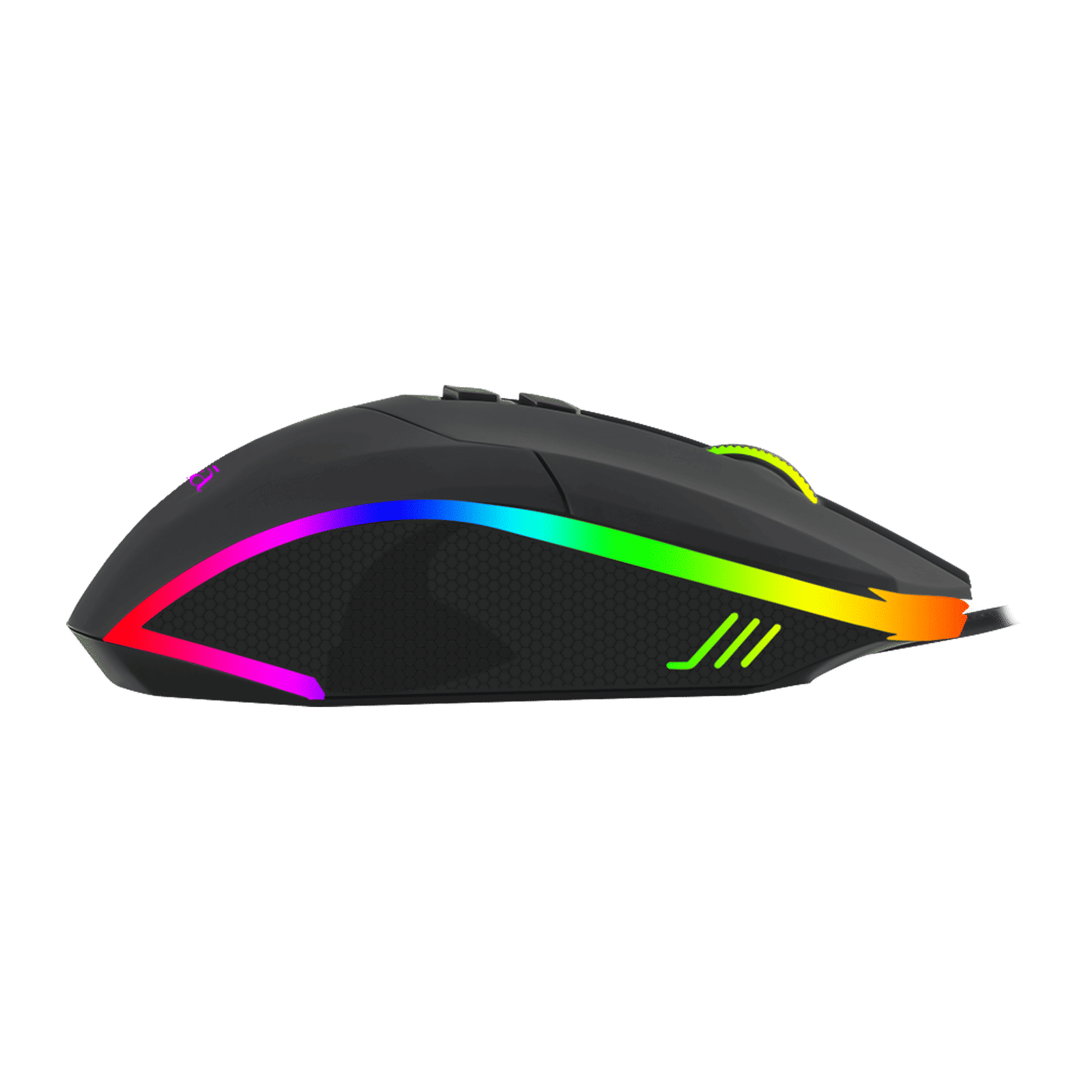 Croma Pro Wired Optical Gaming Mouse (3200 DPI Adjustable, Dynamic RGB Lighting, Black)_6