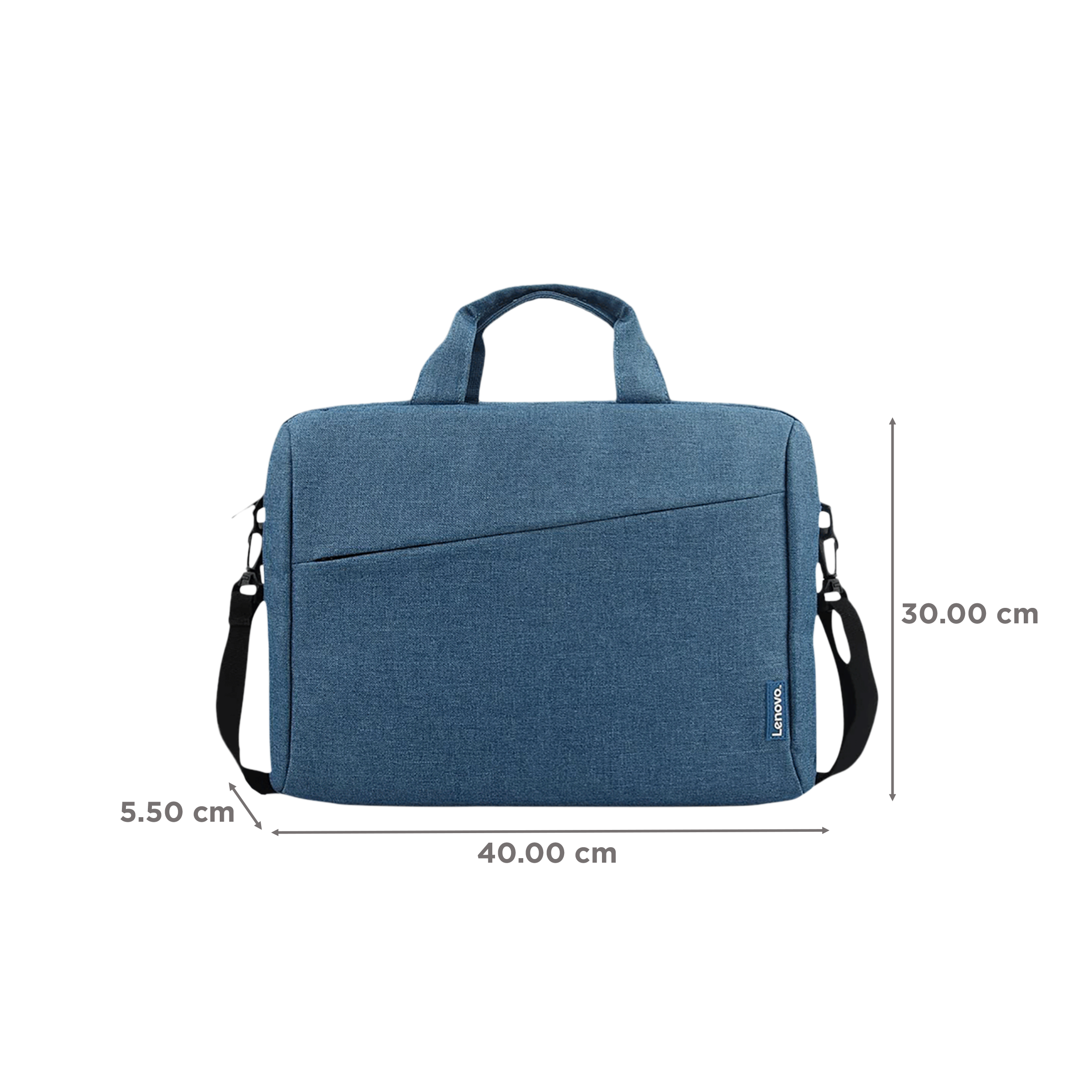 Lenovo Toploader T210 Polyester Laptop Sling Bag for 15.6 Inch Laptop (Water Repellent, Blue)_2