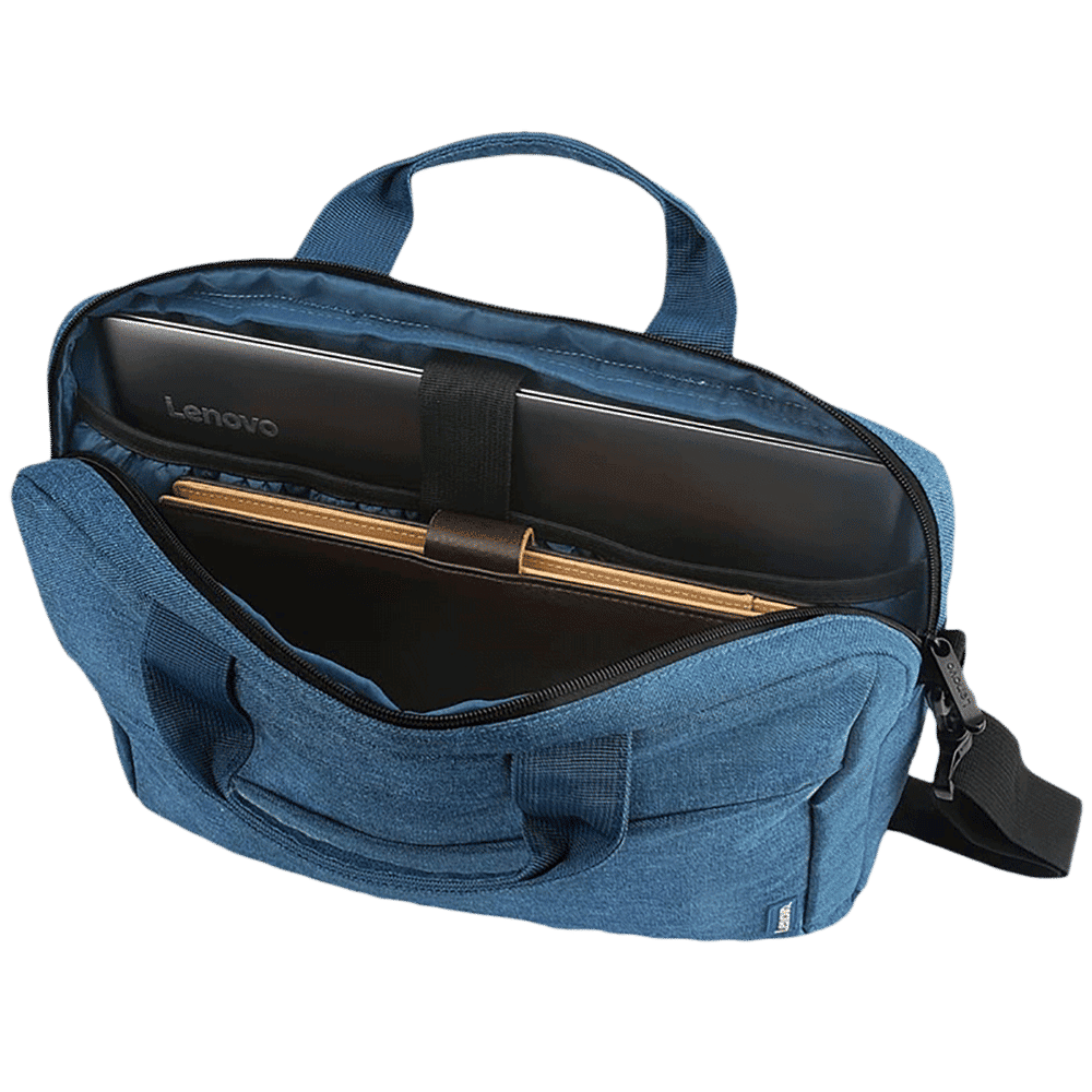 Lenovo Toploader T210 Polyester Laptop Sling Bag for 15.6 Inch Laptop (Water Repellent, Blue)_4