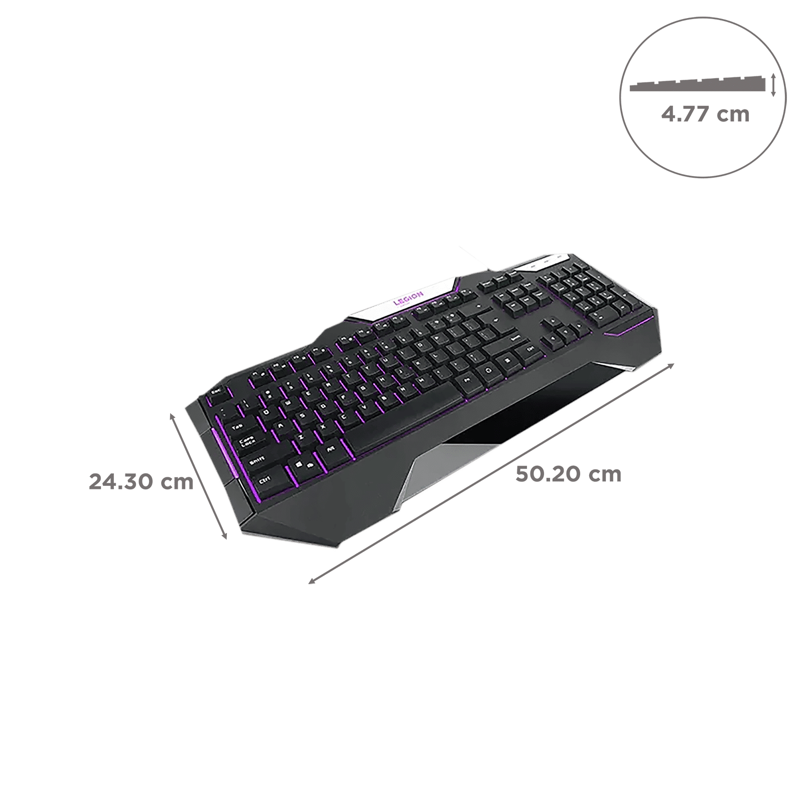 Lenovo Legion Wired Backlit Gaming Keyboard (K200, Black)_3