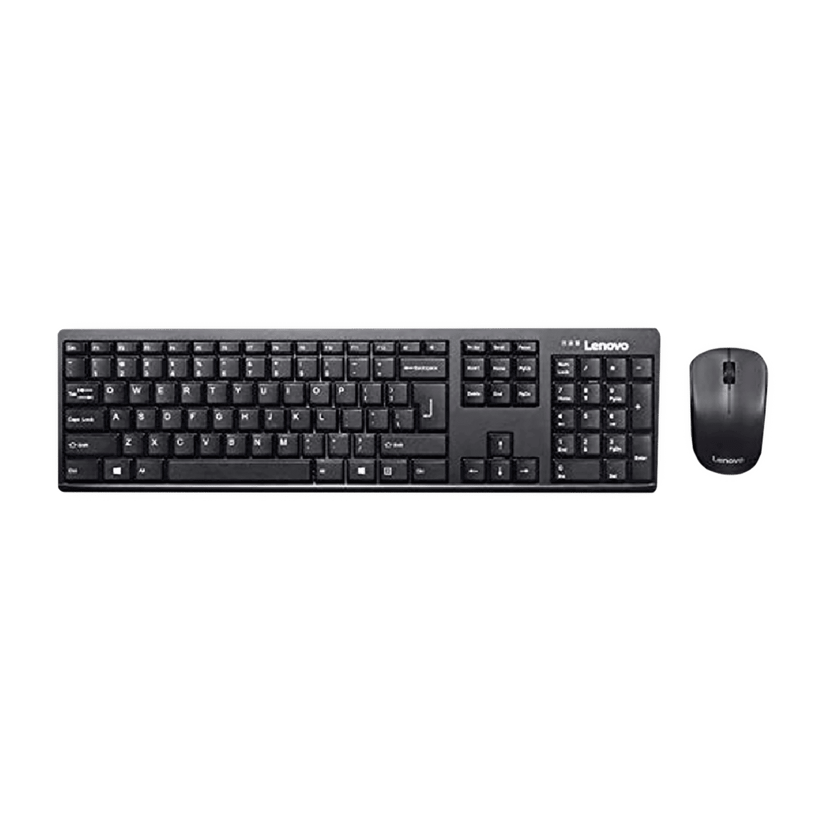 Lenovo 100 Wireless Keyboard & Mouse Combo (106 Keys, 1000 DPI, Spill Resistant, Black) Lenovo 100 Wireless Keyboard & Mouse Combo (106 Keys, 1000 DPI, Spill Resistant, Black)_1