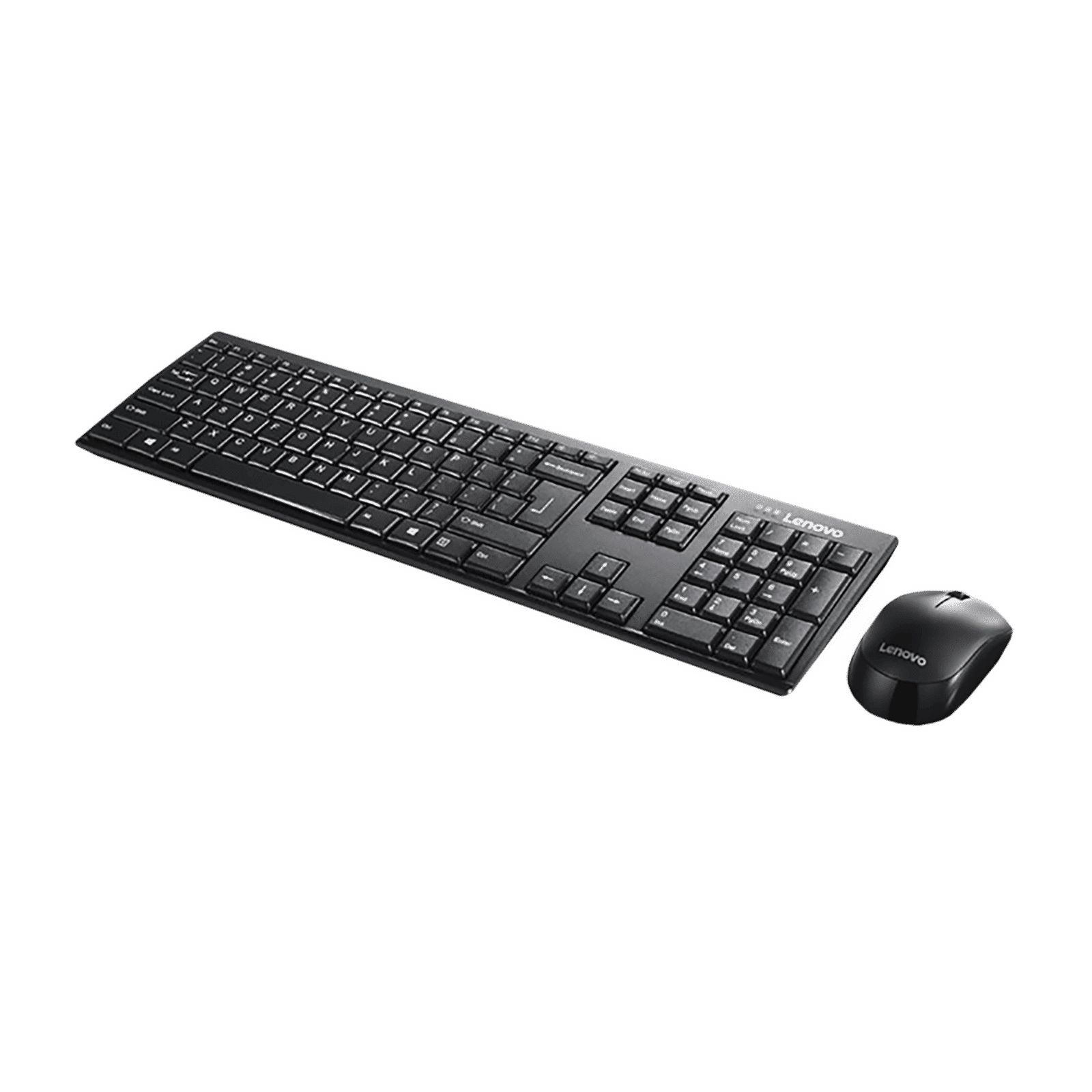Lenovo 100 Wireless Keyboard & Mouse Combo (106 Keys, 1000 DPI, Spill Resistant, Black) Lenovo 100 Wireless Keyboard & Mouse Combo (106 Keys, 1000 DPI, Spill Resistant, Black)_2