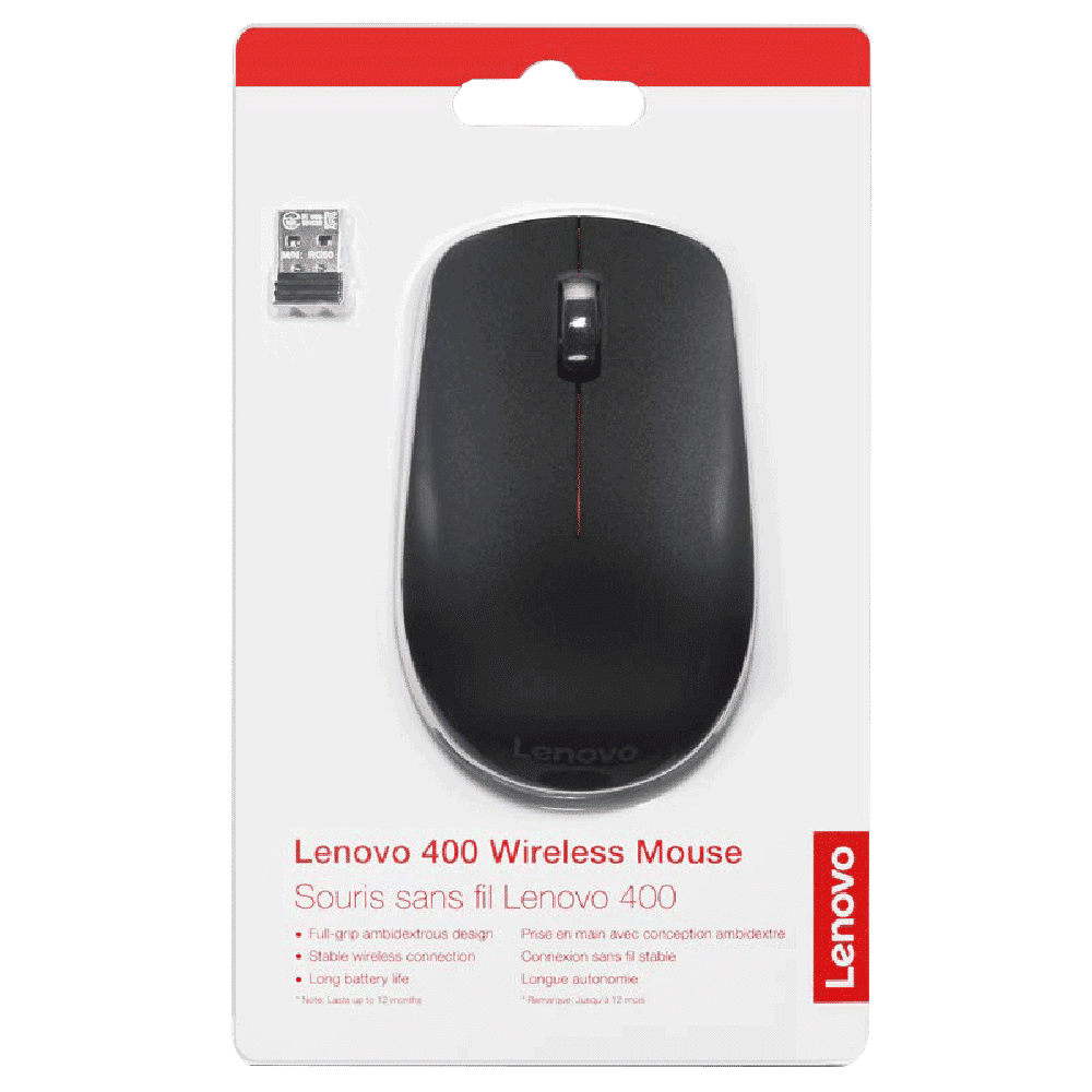 Lenovo 400 Wireless Optical Mouse (1200 DPI, Ergonomic Design, Black)_8