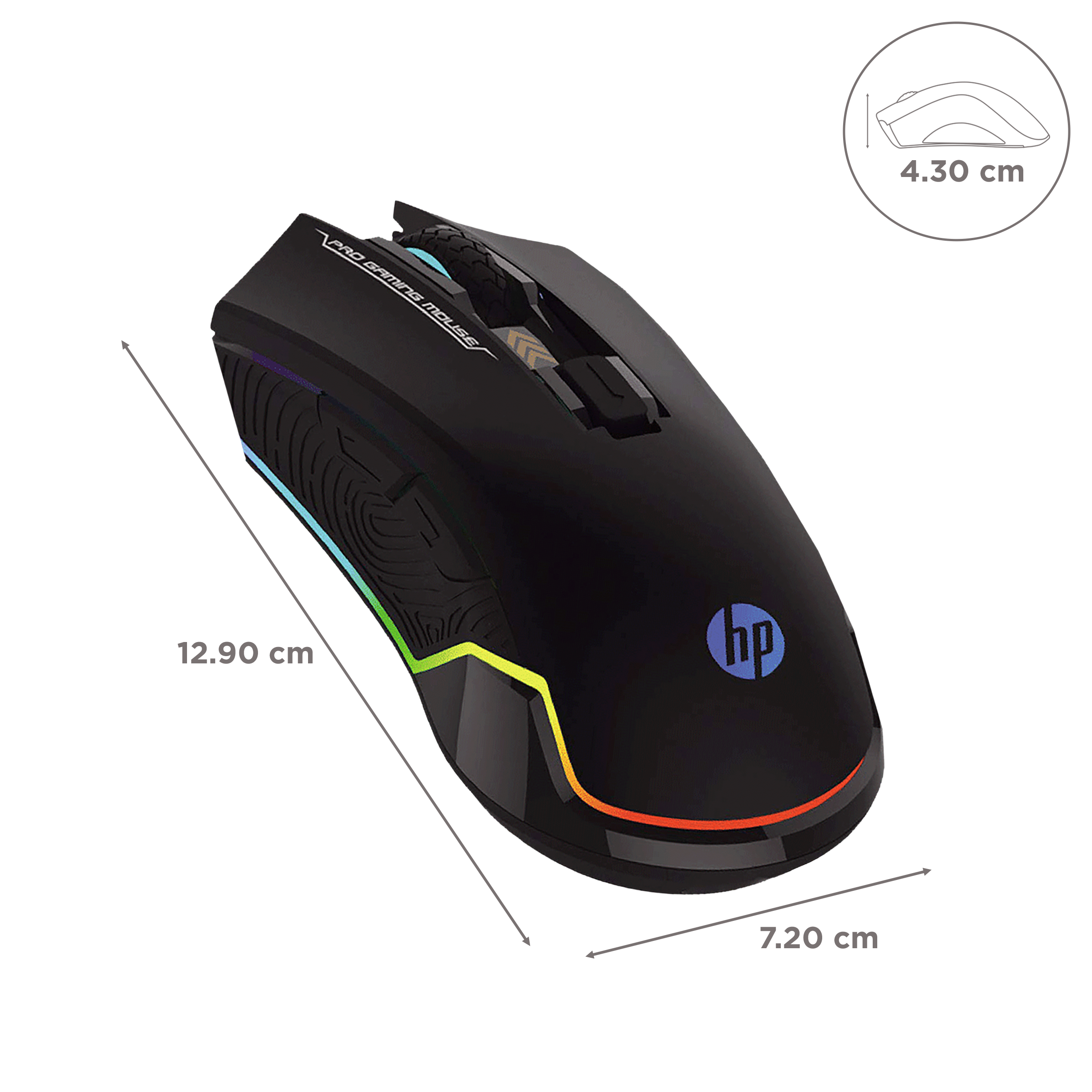 HP G360 Wired Optical Gaming Mouse (6200 DPI Adjustable, Ergonomic Design, Black)_3