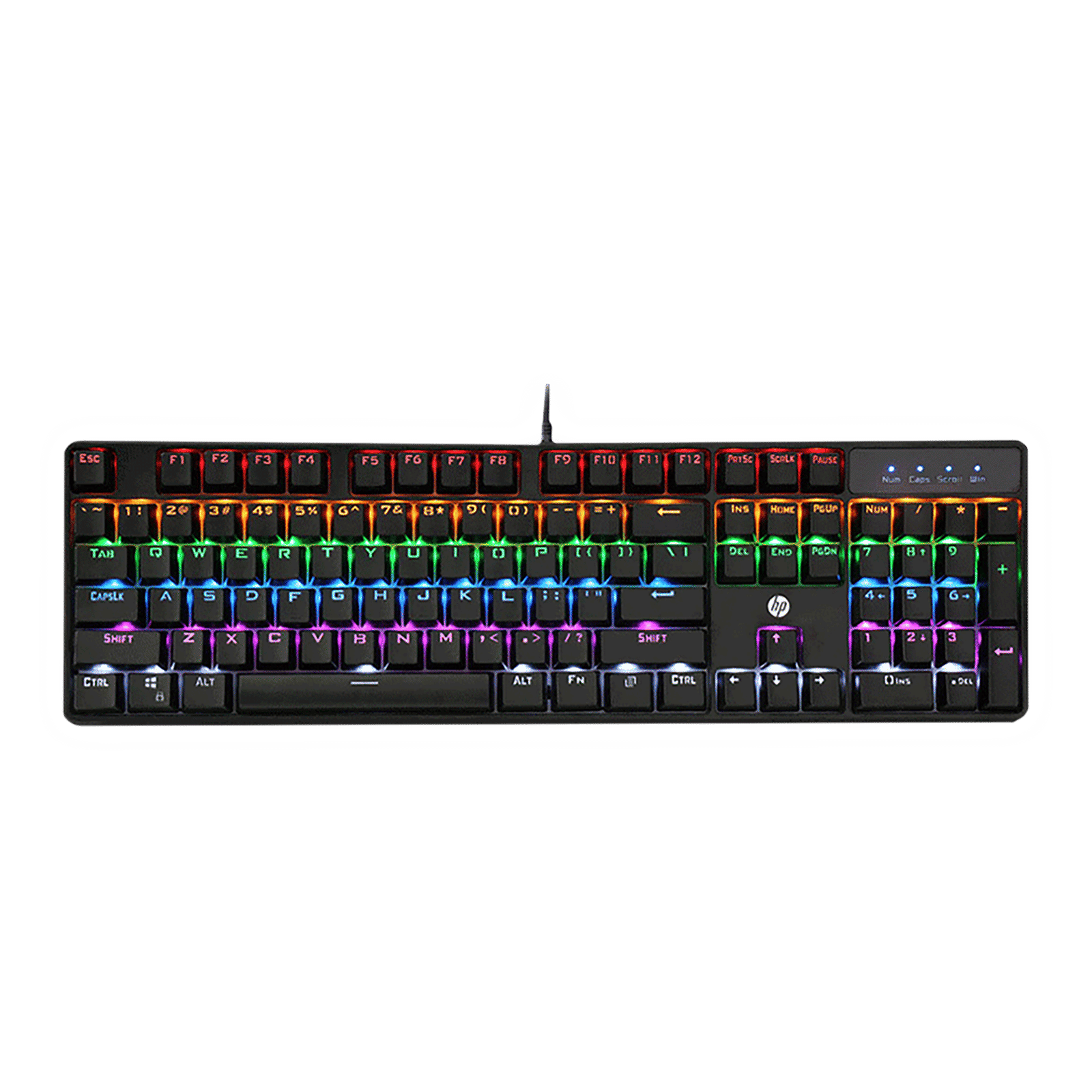 HP GK320 Wired Gaming Keyboard with Backlit Keys (Windows Lock Key, Black)_1