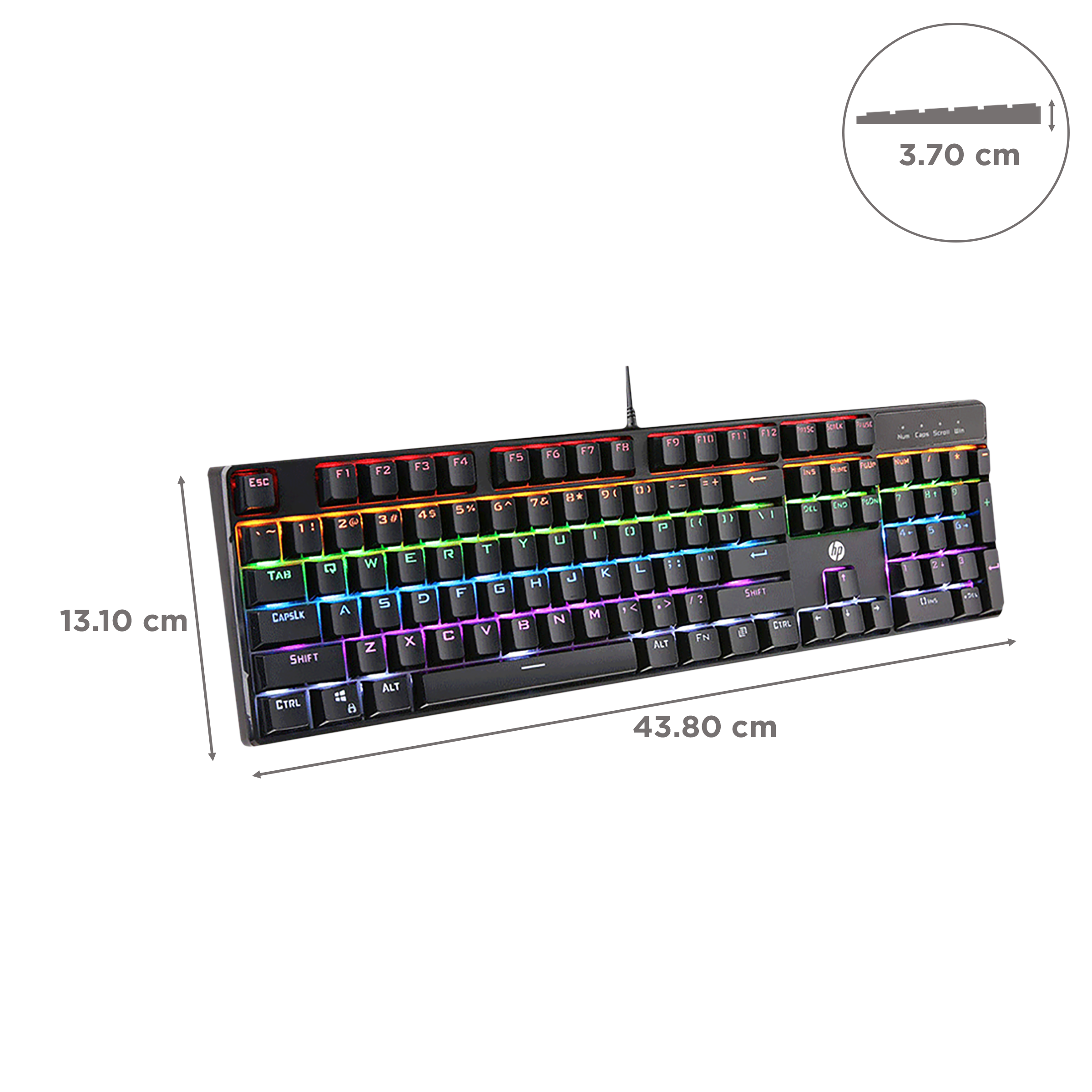 HP GK320 Wired Gaming Keyboard with Backlit Keys (Windows Lock Key, Black)_3