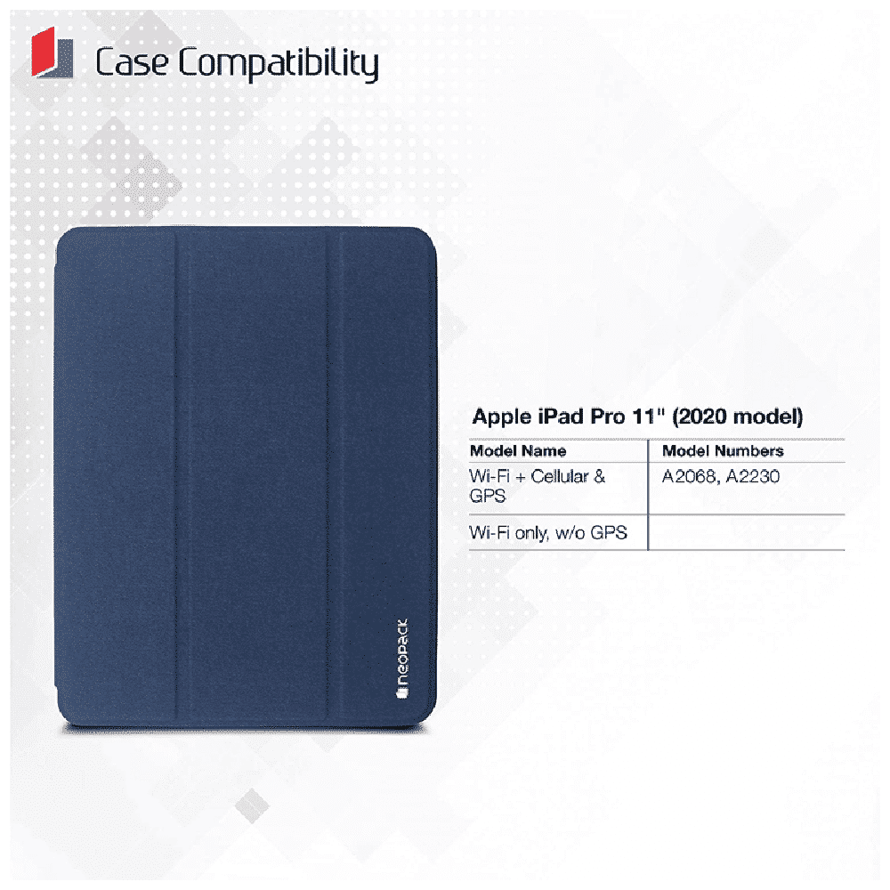Neopack Delta Polyurethane Flip Cover for Apple iPad Pro (2nd Gen) (With Pencil Holder, Midnight Blue)_7
