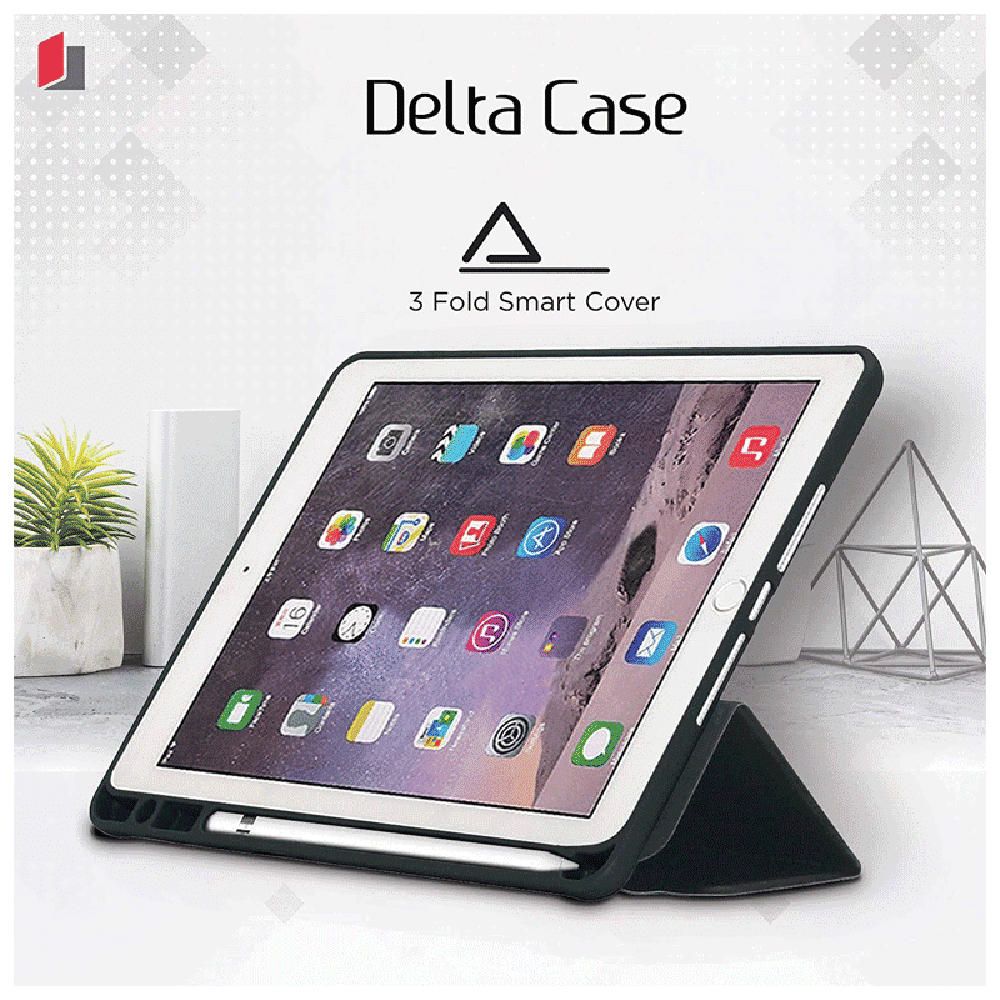 neopack Delta Polyurethane Flip Cover for Apple iPad Pro (5th Gen) (With Pencil Holder, Black) neopack Delta Polyurethane Flip Cover for Apple iPad Pro (5th Gen) (With Pencil Holder, Black)_5