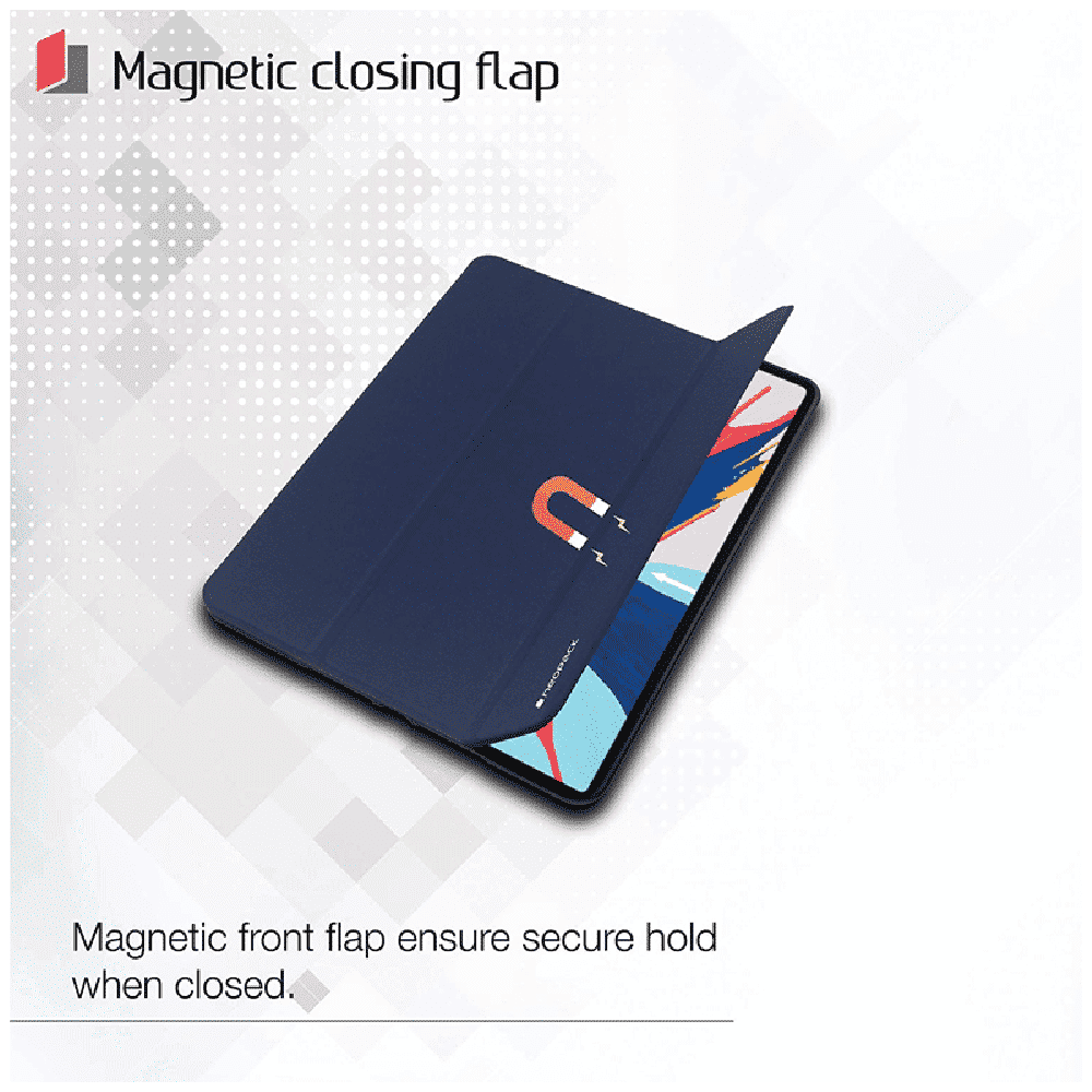 Neopack Delta Polyurethane Flip Cover for Apple iPad Pro (4th Gen) (Magnetic Closing Flap, Midnight Blue) Neopack Delta Polyurethane Flip Cover for Apple iPad Pro (4th Gen) (Magnetic Closing Flap, Midnight Blue)_4