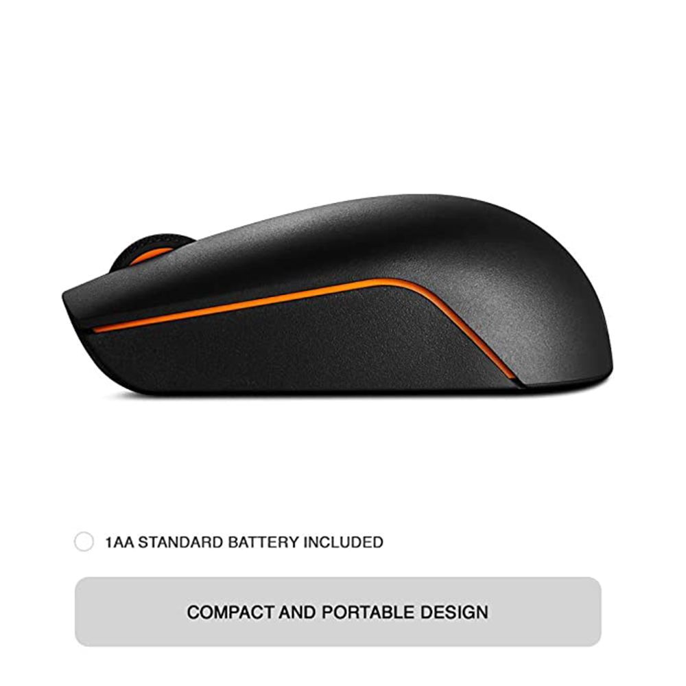 Lenovo 300 Wireless Optical Mouse (1000 DPI, Ergonomic Design, Black)_8