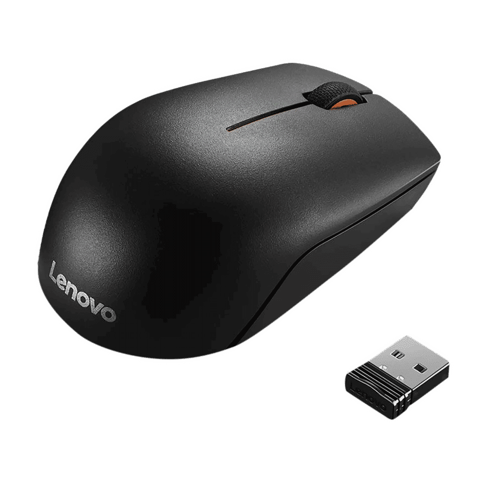Lenovo 300 Wireless Optical Mouse (1000 DPI, Ergonomic Design, Black)_10
