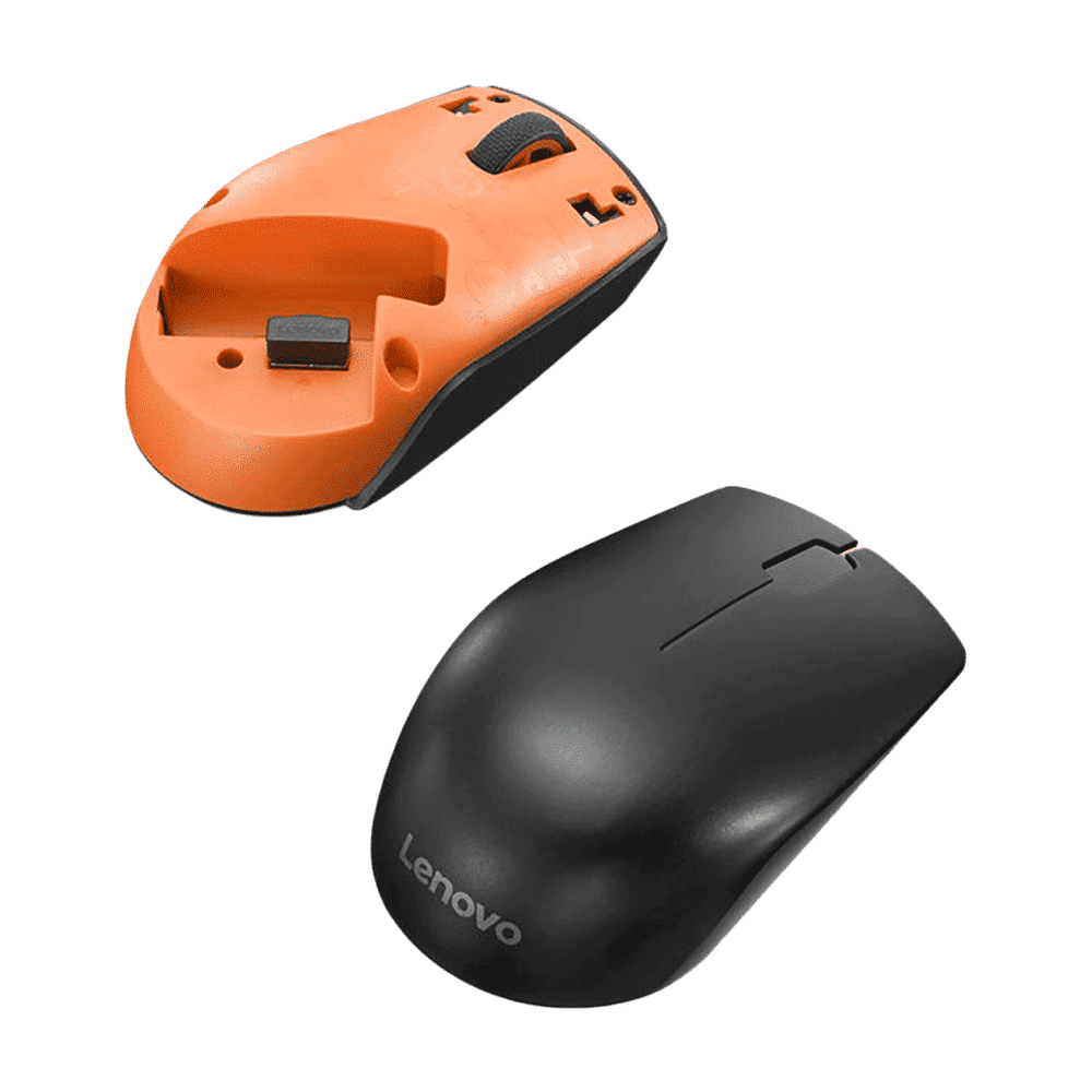 Lenovo 300 Wireless Optical Mouse (1000 DPI, Ergonomic Design, Black)_11