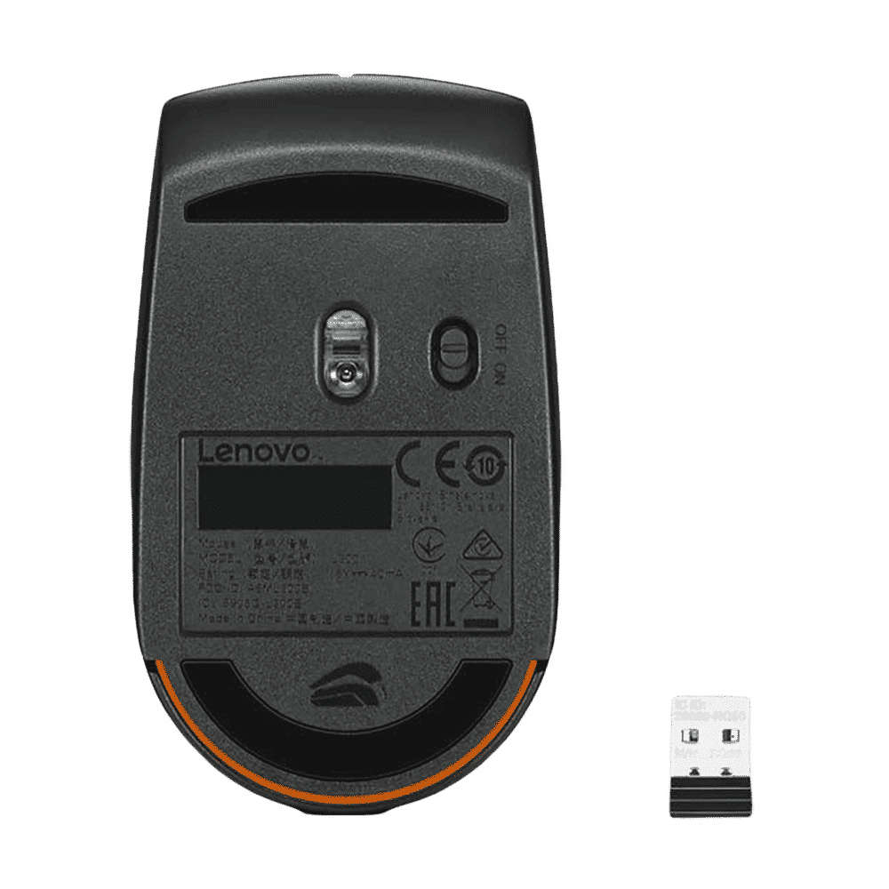 Lenovo 300 Wireless Optical Mouse (1000 DPI, Ergonomic Design, Black)_6