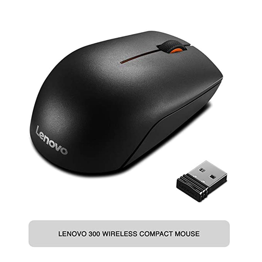 Lenovo 300 Wireless Optical Mouse (1000 DPI, Ergonomic Design, Black)_7
