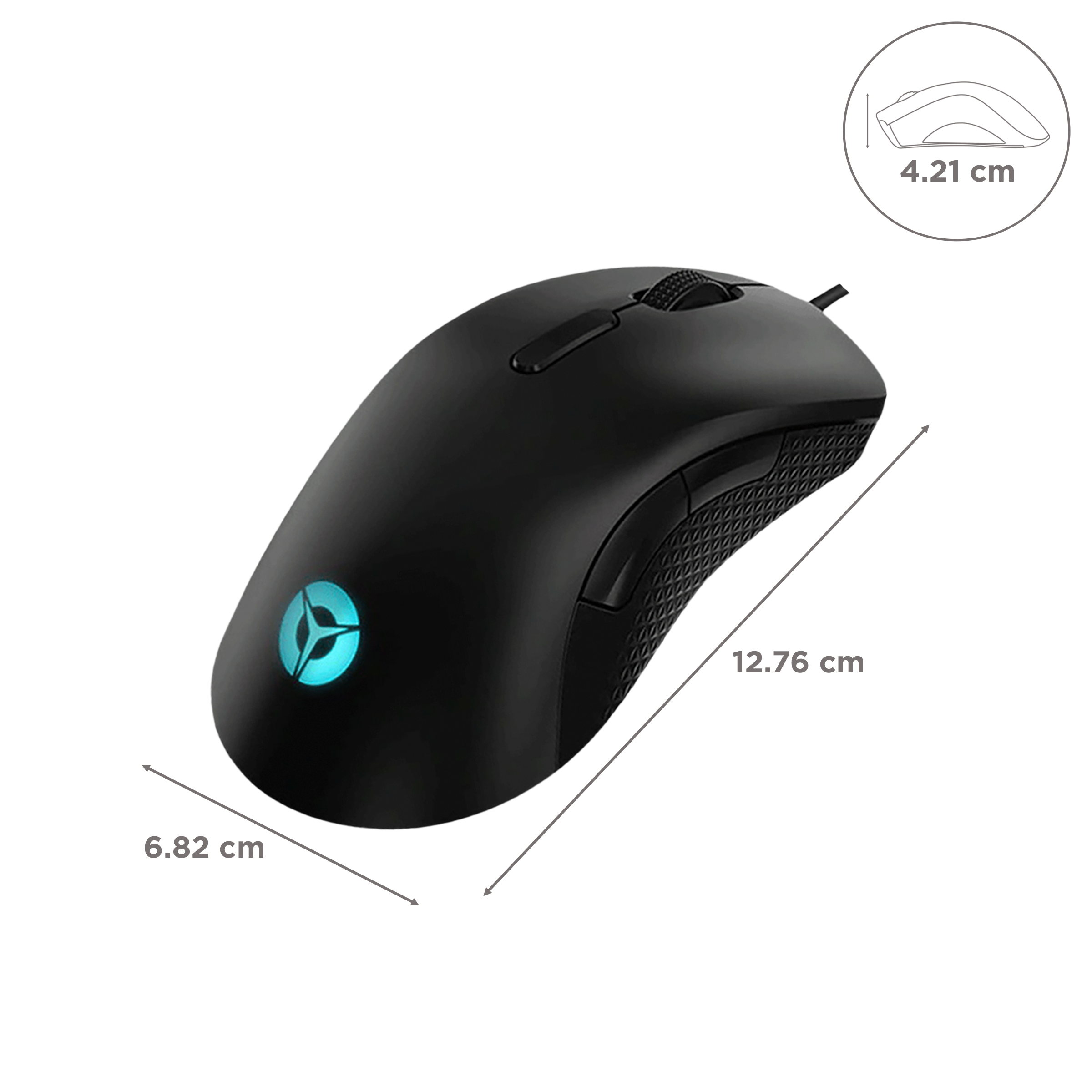 Lenovo Legion M300 Wired Optical Gaming Mouse (8000 DPI (Adjustable), Ergonomic Design, Black)_3