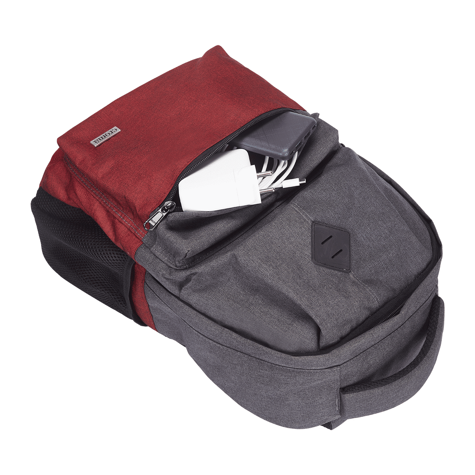 Croma Classic Polyester Laptop Backpack for 14 Inch Laptop (40 L, Adjustable Shoulder Strap, Grey)_9