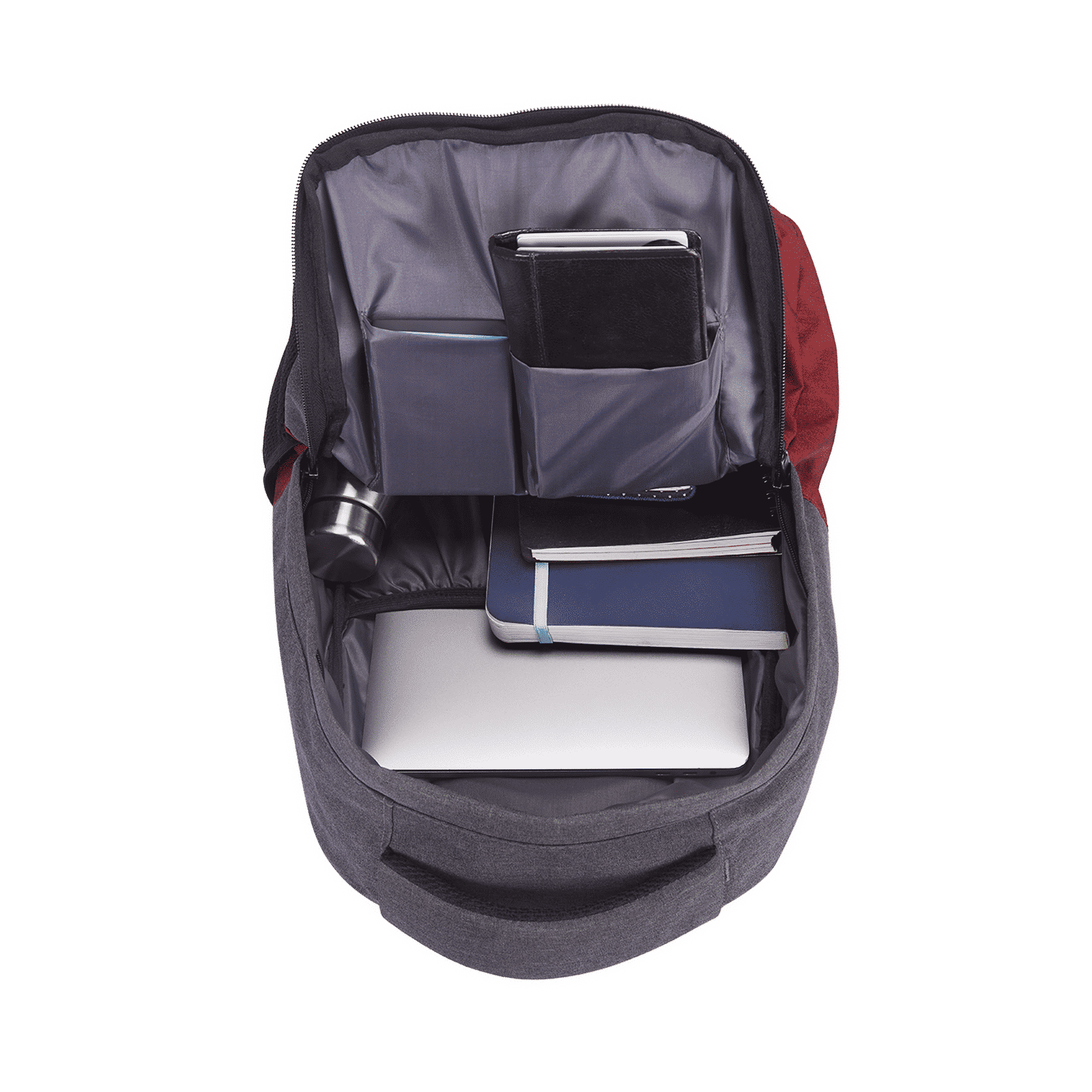 Croma Classic Polyester Laptop Backpack for 14 Inch Laptop (40 L, Adjustable Shoulder Strap, Grey)_11