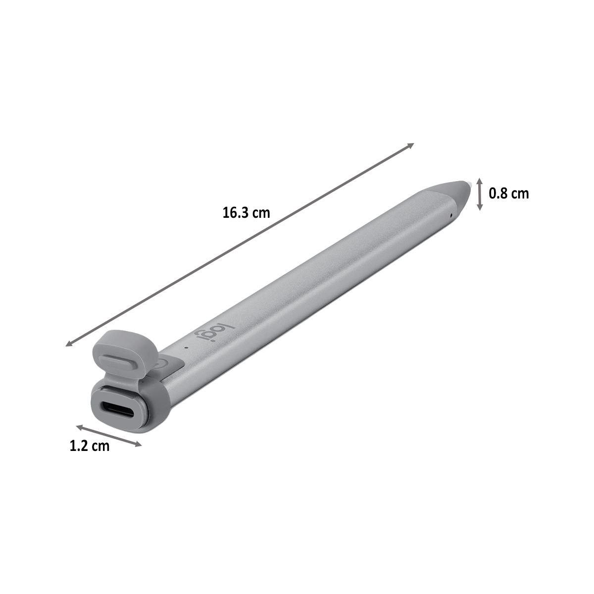 logitech Crayon Pencil For iPad (Palm Rejection Technology, 914-000035, Grey)_2