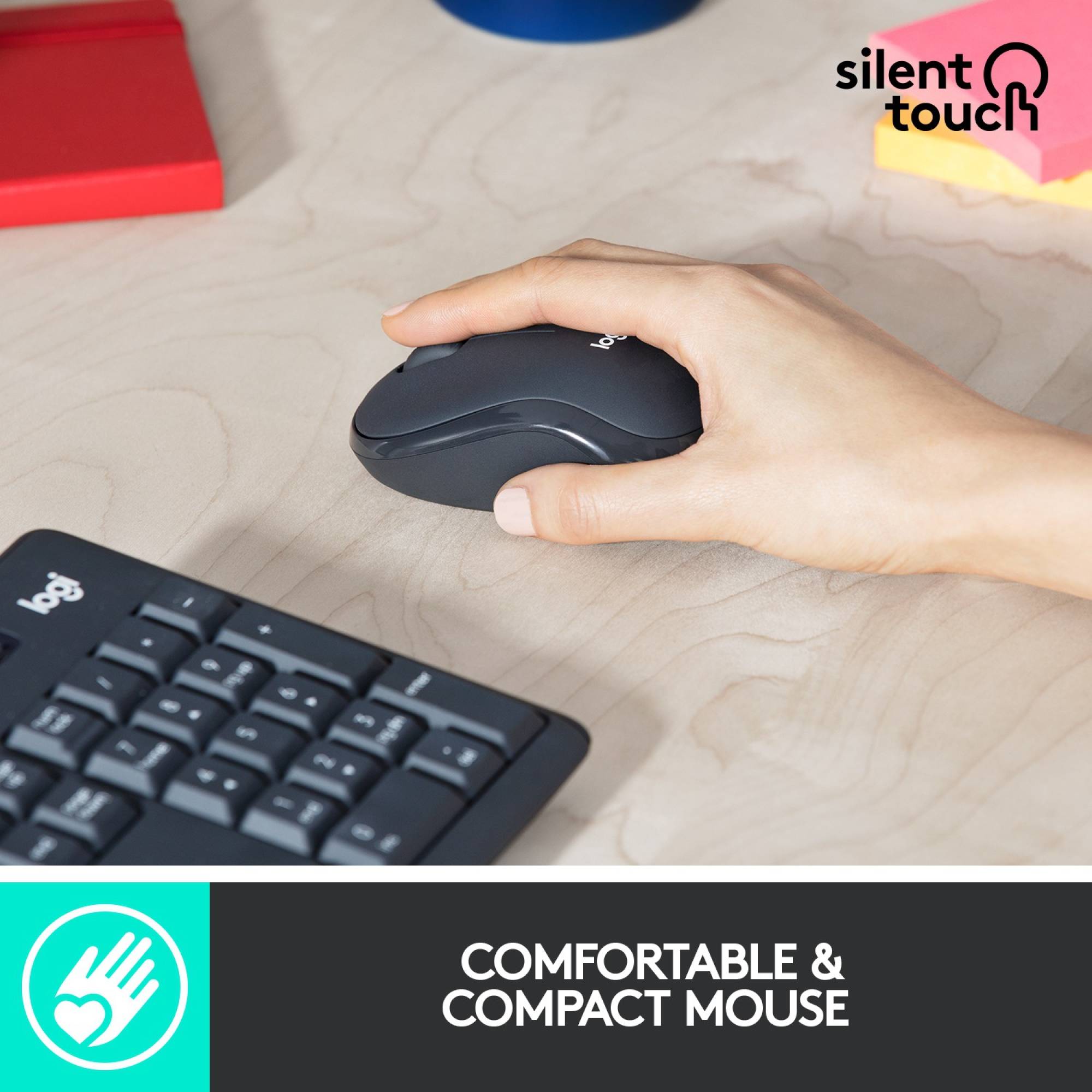 logitech MK295 Silent Wireless Keyboard & Mouse Combo (Spill Resistant, Black)_9