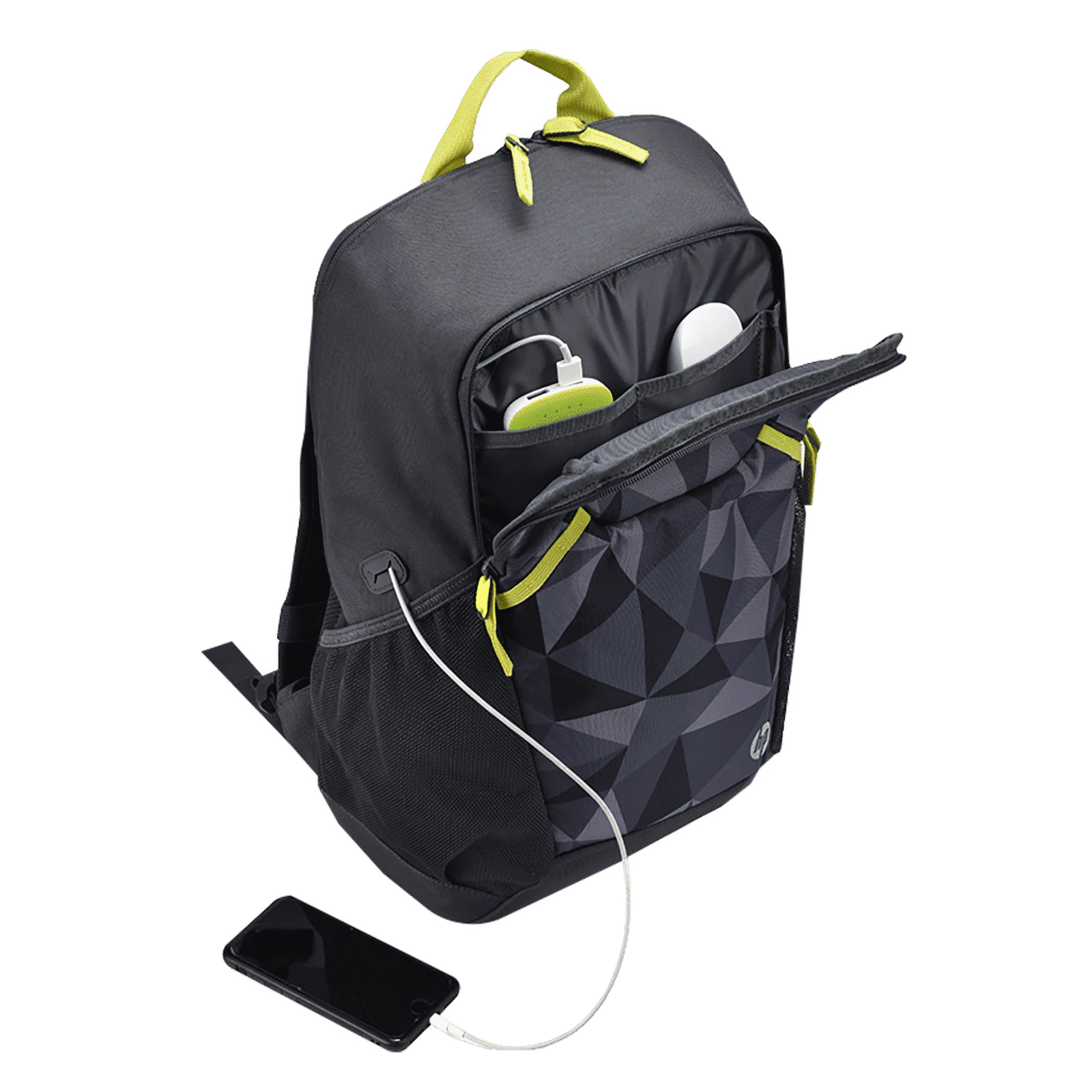 HP Lightweight 300 Laptop Backpack for 15.6 Inch Laptop (Pass-Through Cable Port, Grey) HP Lightweight 300 Laptop Backpack for 15.6 Inch Laptop (Pass-Through Cable Port, Grey)_5