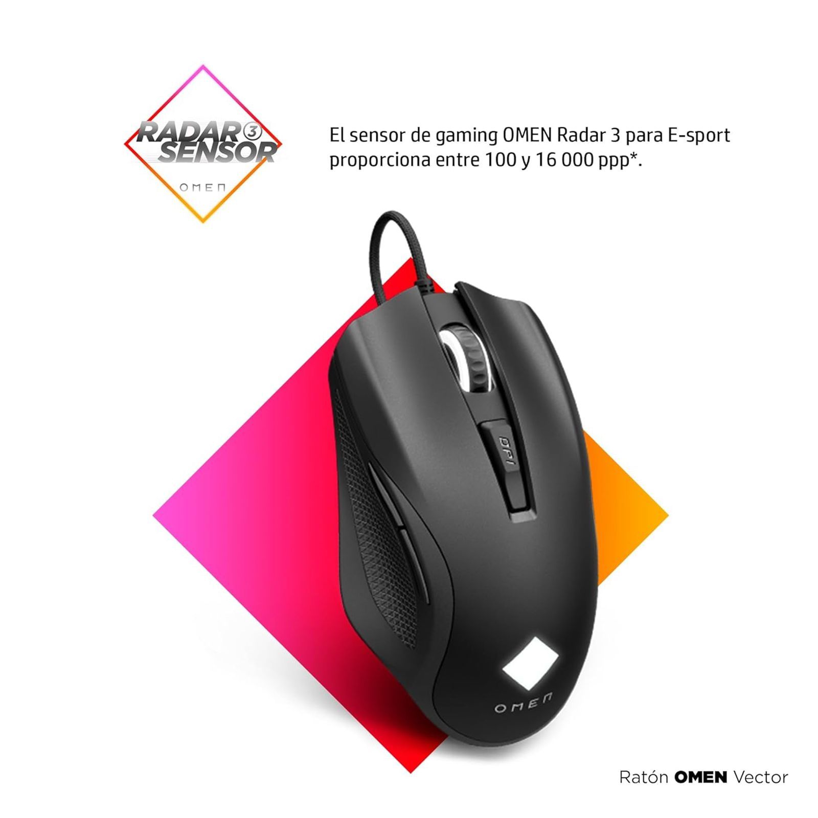 HP Omen Vector USB Wired Mouse (Optical, 6 Programmable Buttons, 8BC53AA, Black) HP Omen Vector USB Wired Mouse (Optical, 6 Programmable Buttons, 8BC53AA, Black)_12