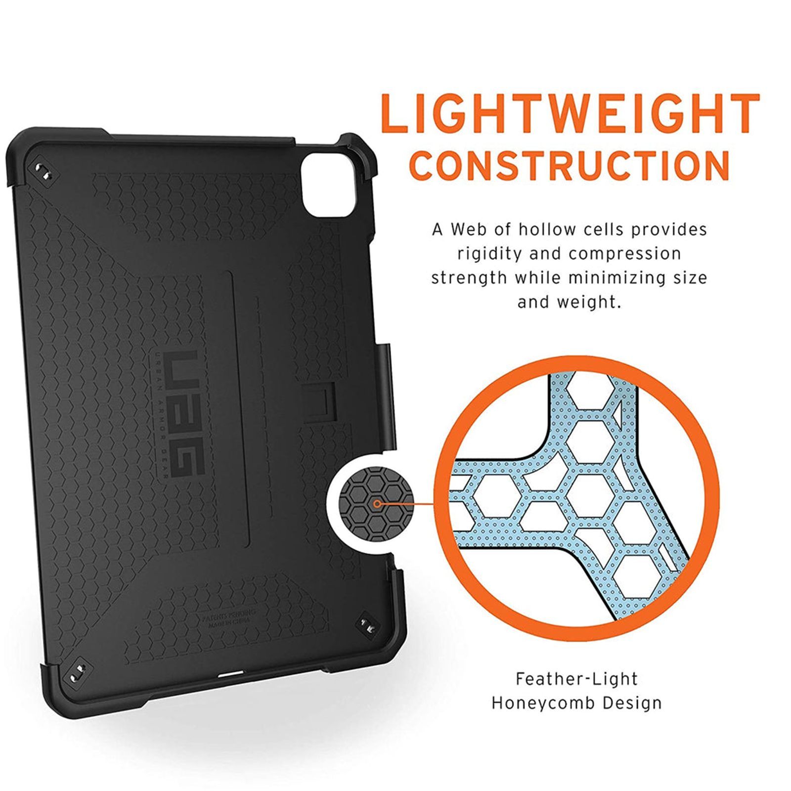 UAG Metropolis Series Polyurethane, TPU Flip Cover for Apple iPad Air 10.9 Inch (4th Gen) (Feather-Light Composite Construction, Black)_15