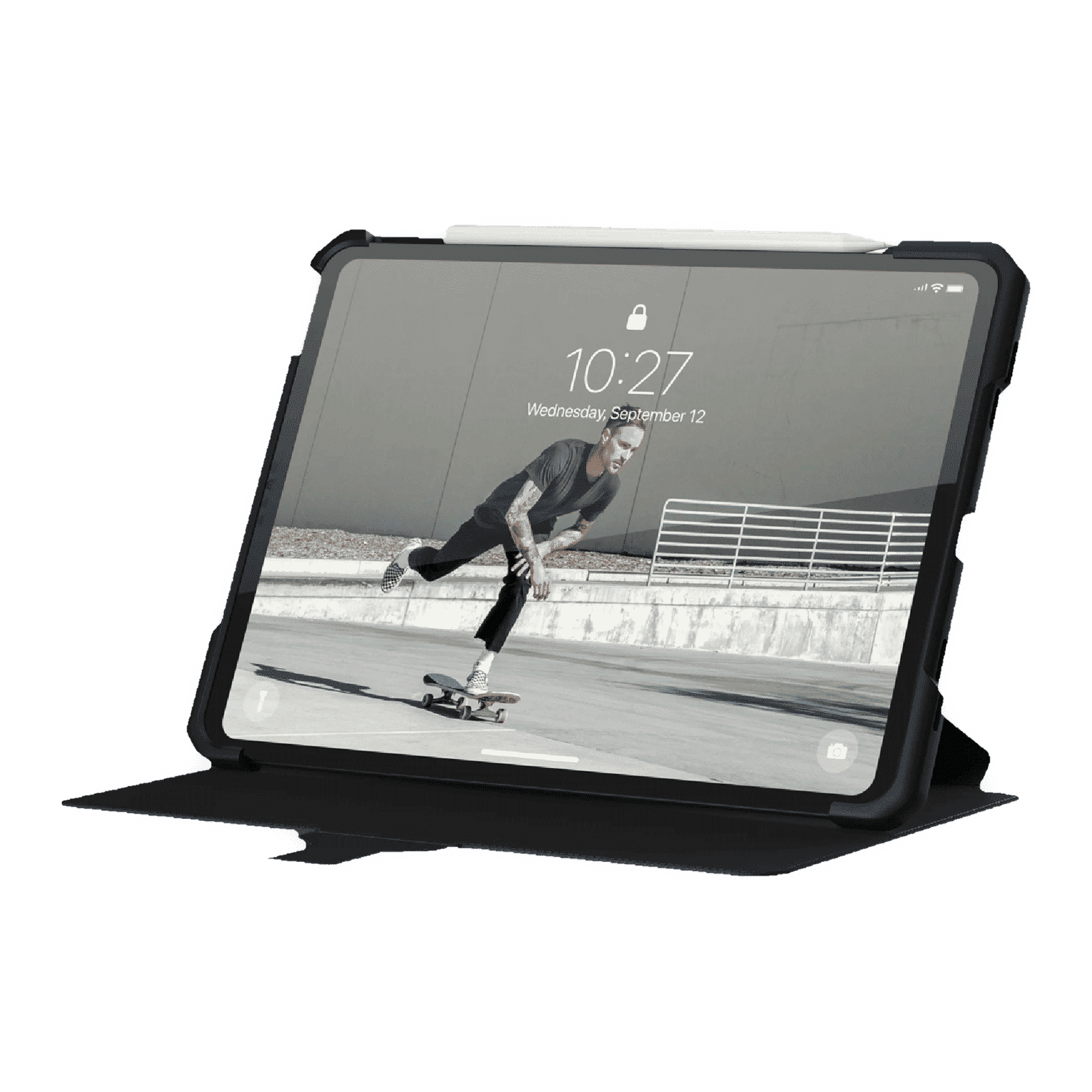 UAG Metropolis Series Polyurethane, TPU Flip Cover for Apple iPad Air 10.9 Inch (4th Gen) (Feather-Light Composite Construction, Cobalt)_13