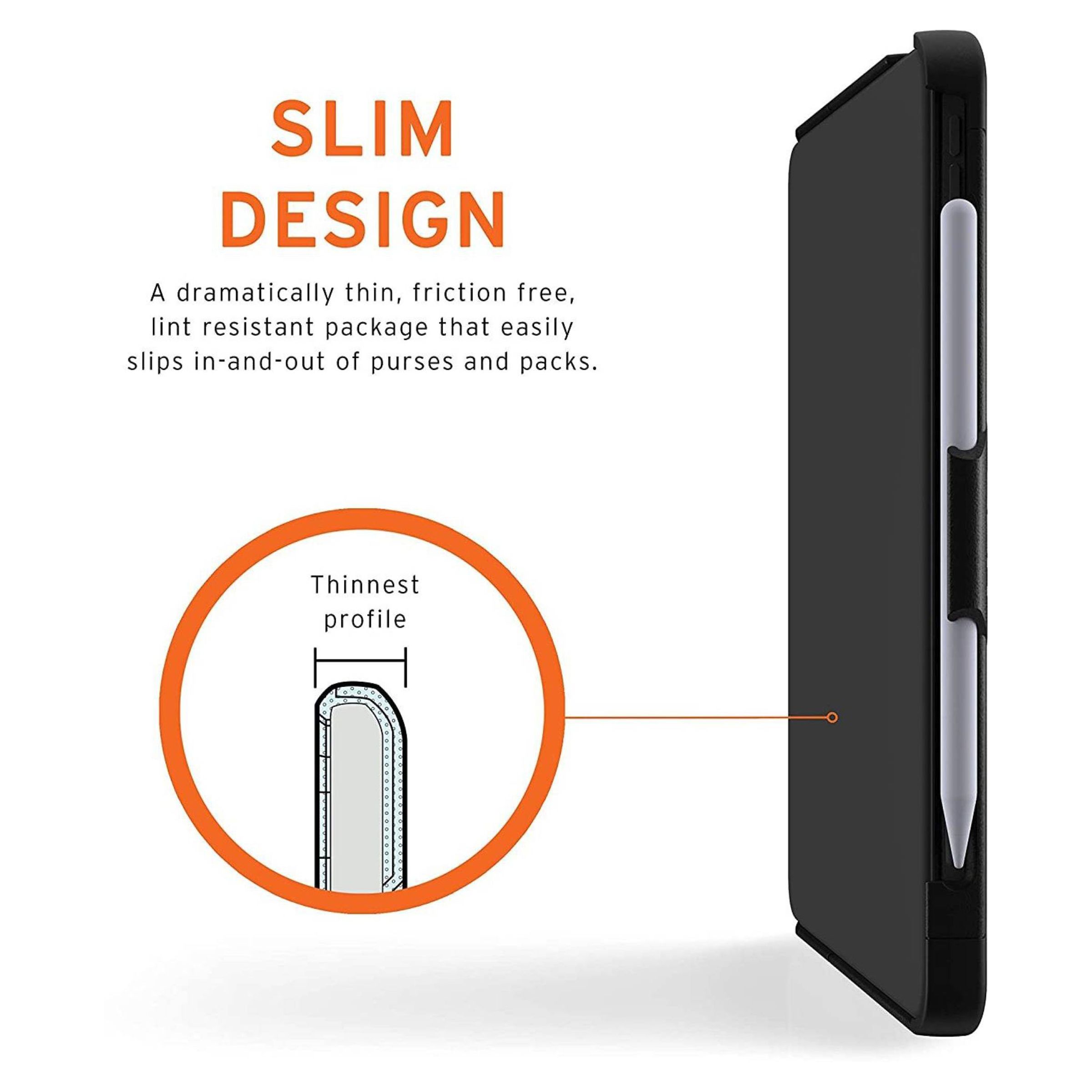 UAG Scout Series Polyurethane, TPU Flip Cover for Apple iPad Air 10.9 Inch (4th Gen) (Feather-Light Composite Construction, Black)_6