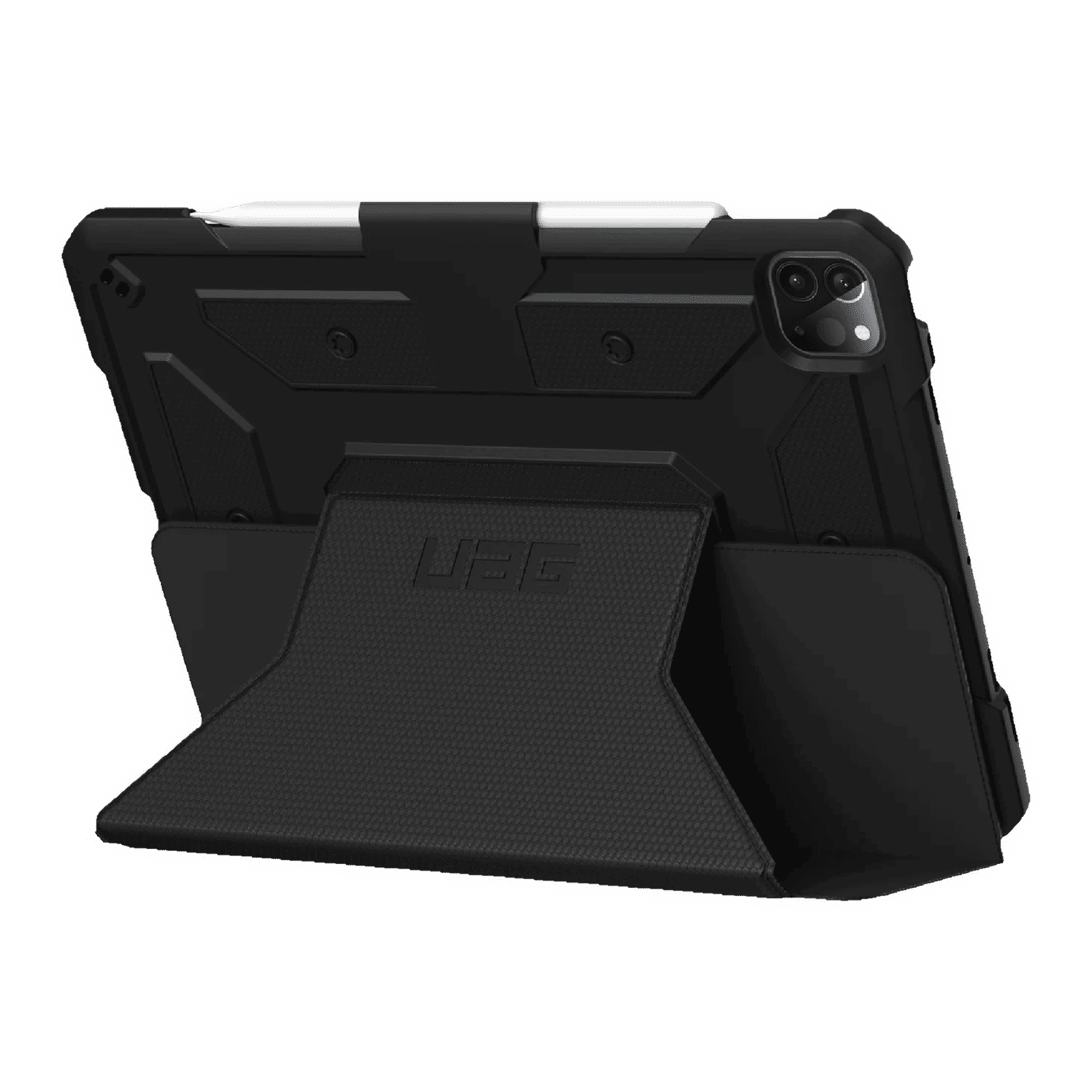 UAG Metropolis Series Polyurethane, TPU Flip Cover for Apple iPad Pro 12.9 Inch (4th Gen) (Feather-Light Composite Construction, Black)_7