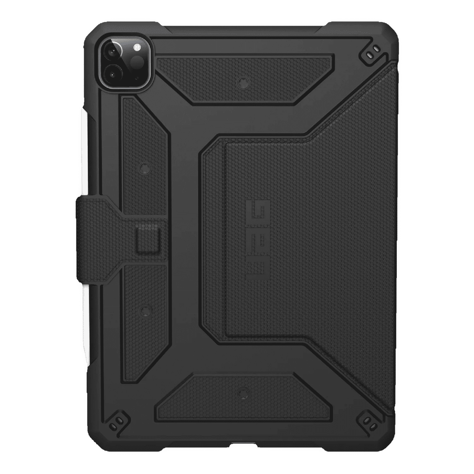 UAG Metropolis Series Polyurethane, TPU Flip Cover for Apple iPad Pro 12.9 Inch (4th Gen) (Feather-Light Composite Construction, Black)_13