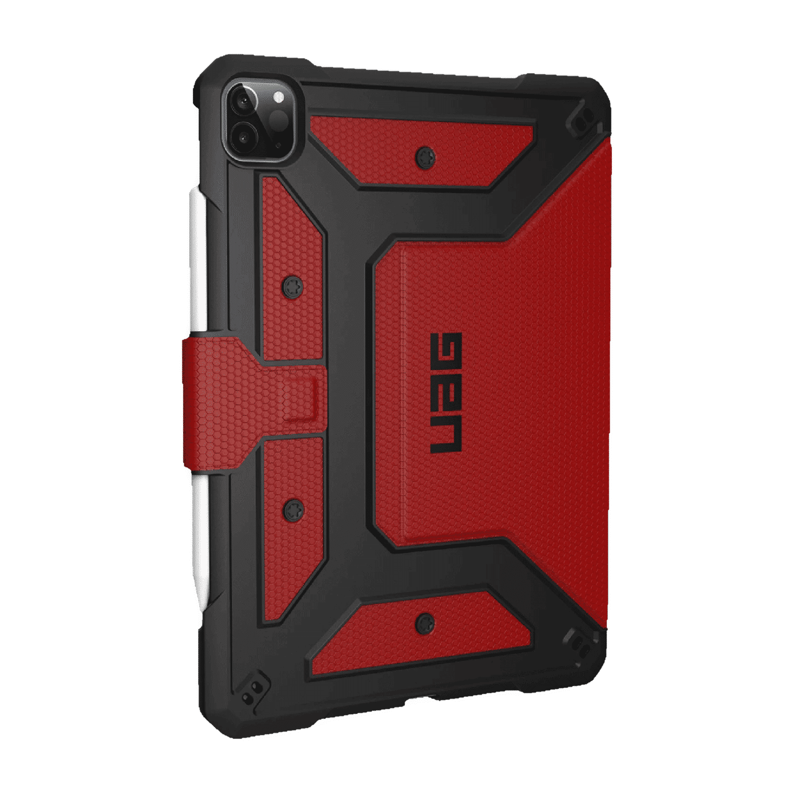 UAG Metropolis Series Polyurethane, TPU Flip Cover for Apple iPad Pro 12.9 Inch (4th Gen) (Feather-Light Composite Construction, Magma)_8