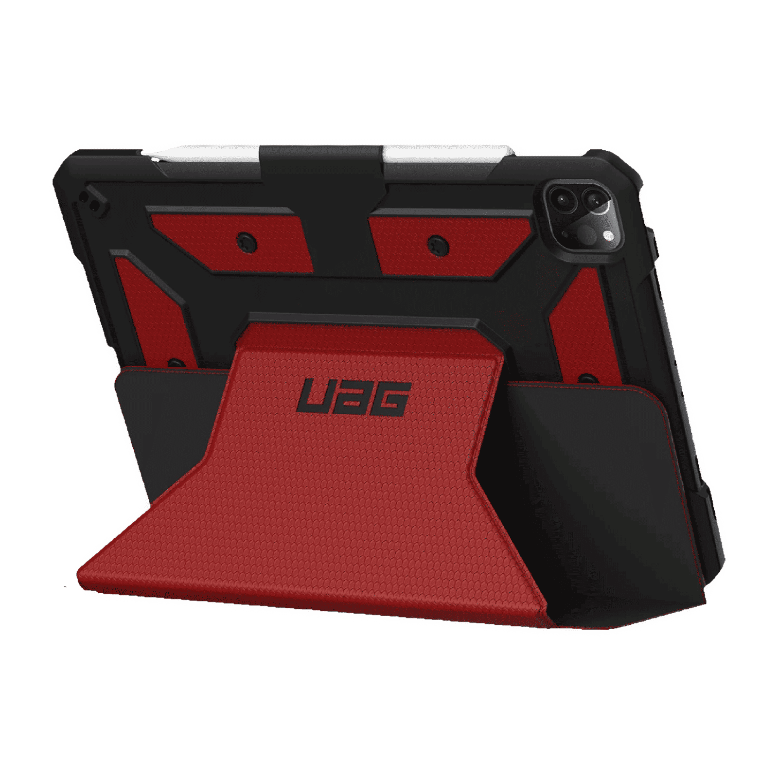UAG Metropolis Series Polyurethane, TPU Flip Cover for Apple iPad Pro 12.9 Inch (4th Gen) (Feather-Light Composite Construction, Magma)_9