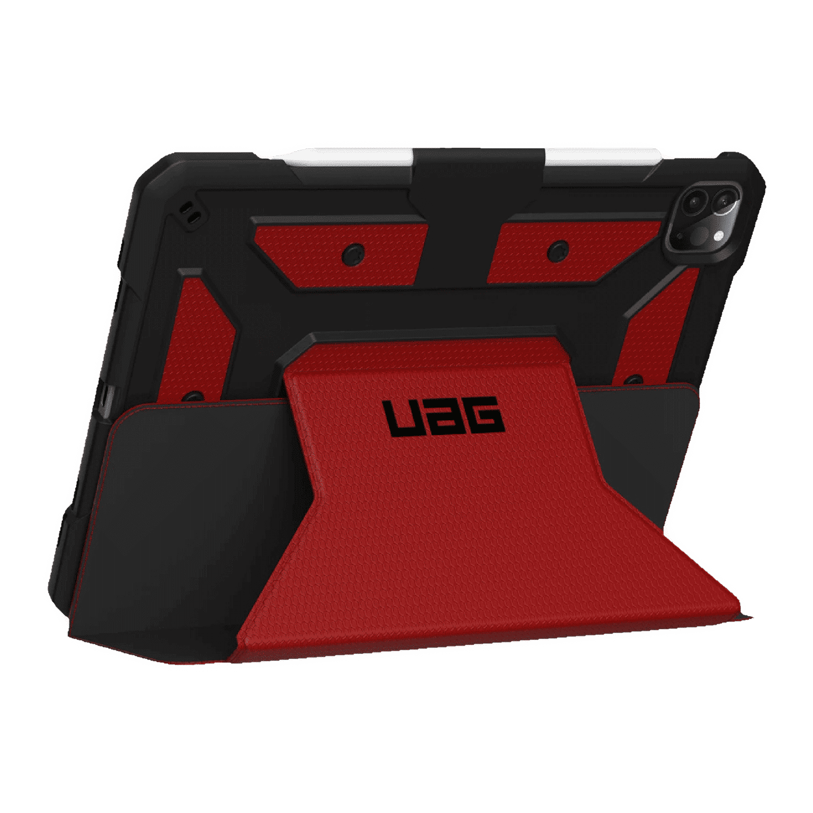 UAG Metropolis Series Polyurethane, TPU Flip Cover for Apple iPad Pro 12.9 Inch (4th Gen) (Feather-Light Composite Construction, Magma)_3