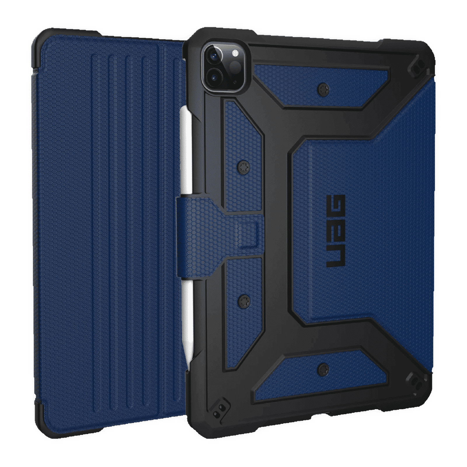 UAG Metropolis Series Polyurethane, TPU Flip Cover for Apple iPad Pro 12.9 Inch (4th Gen) (Feather-Light Composite Construction, Cobalt)_1