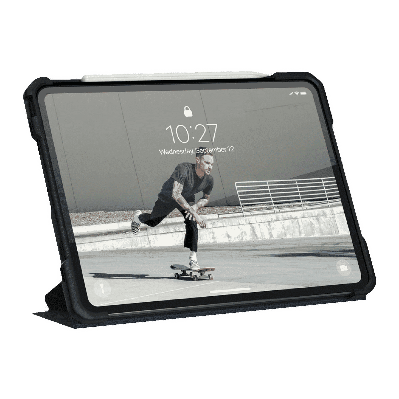 UAG Metropolis Series Polyurethane, TPU Flip Cover for Apple iPad Pro 12.9 Inch (4th Gen) (Feather-Light Composite Construction, Cobalt)_6