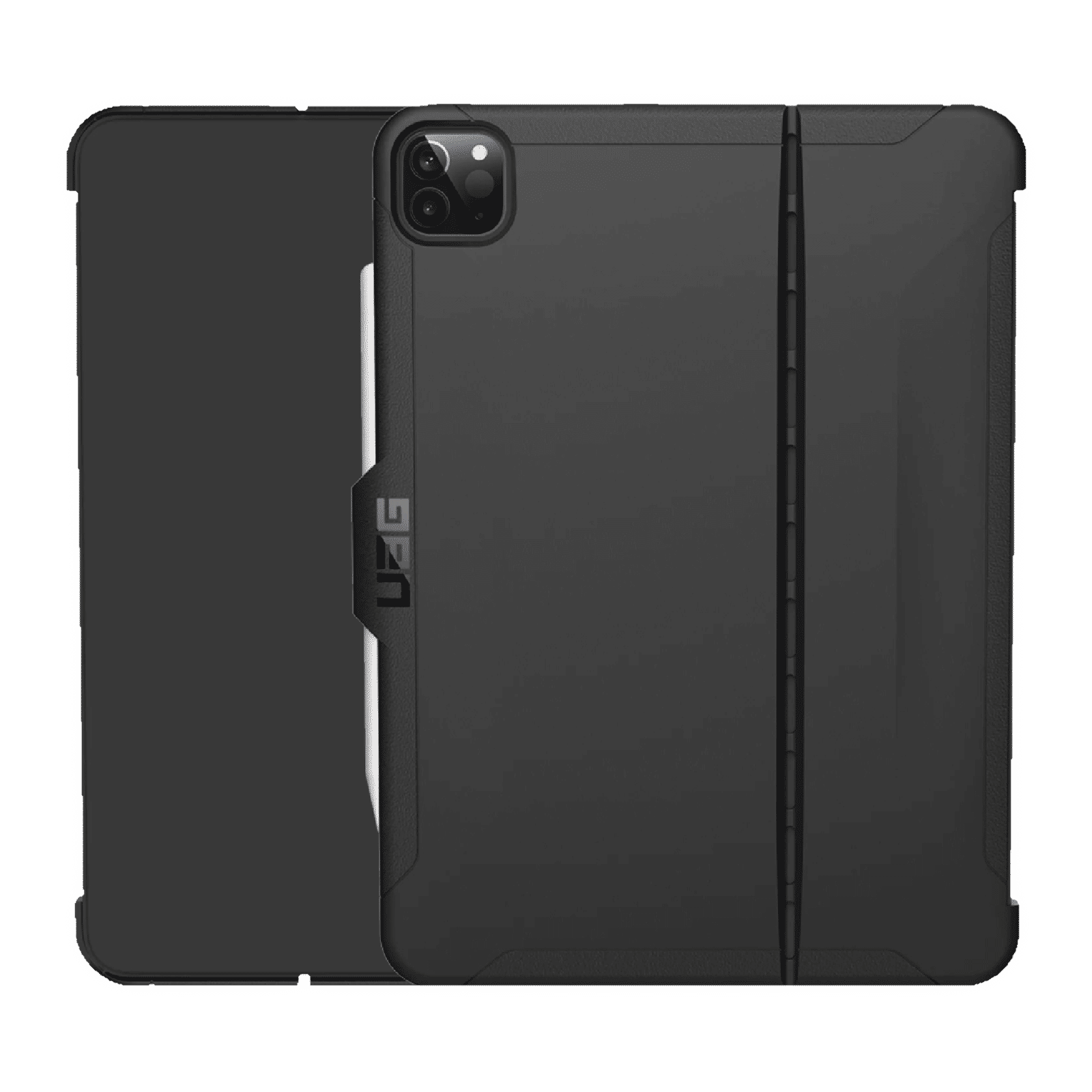 UAG Scout Series Polyurethane, TPU Flip Cover for Apple iPad Pro 12.9 Inch (4th Gen) (Feather-Light Composite Construction, Black)_1