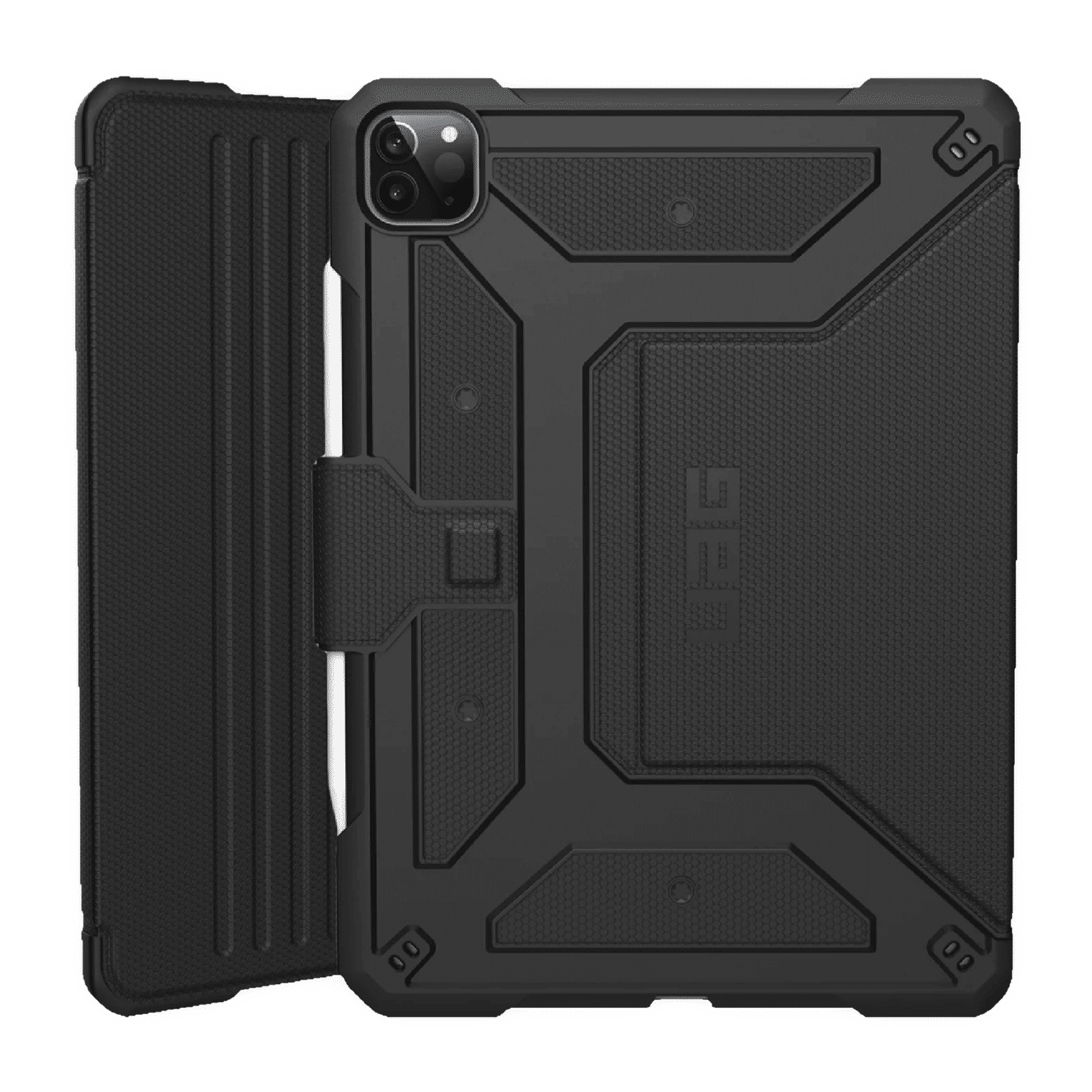 UAG Metropolis Series Polyurethane, TPU Flip Cover for Apple iPad Pro 11 Inch (4th Gen) (Feather-Light Composite Construction, Black)_1