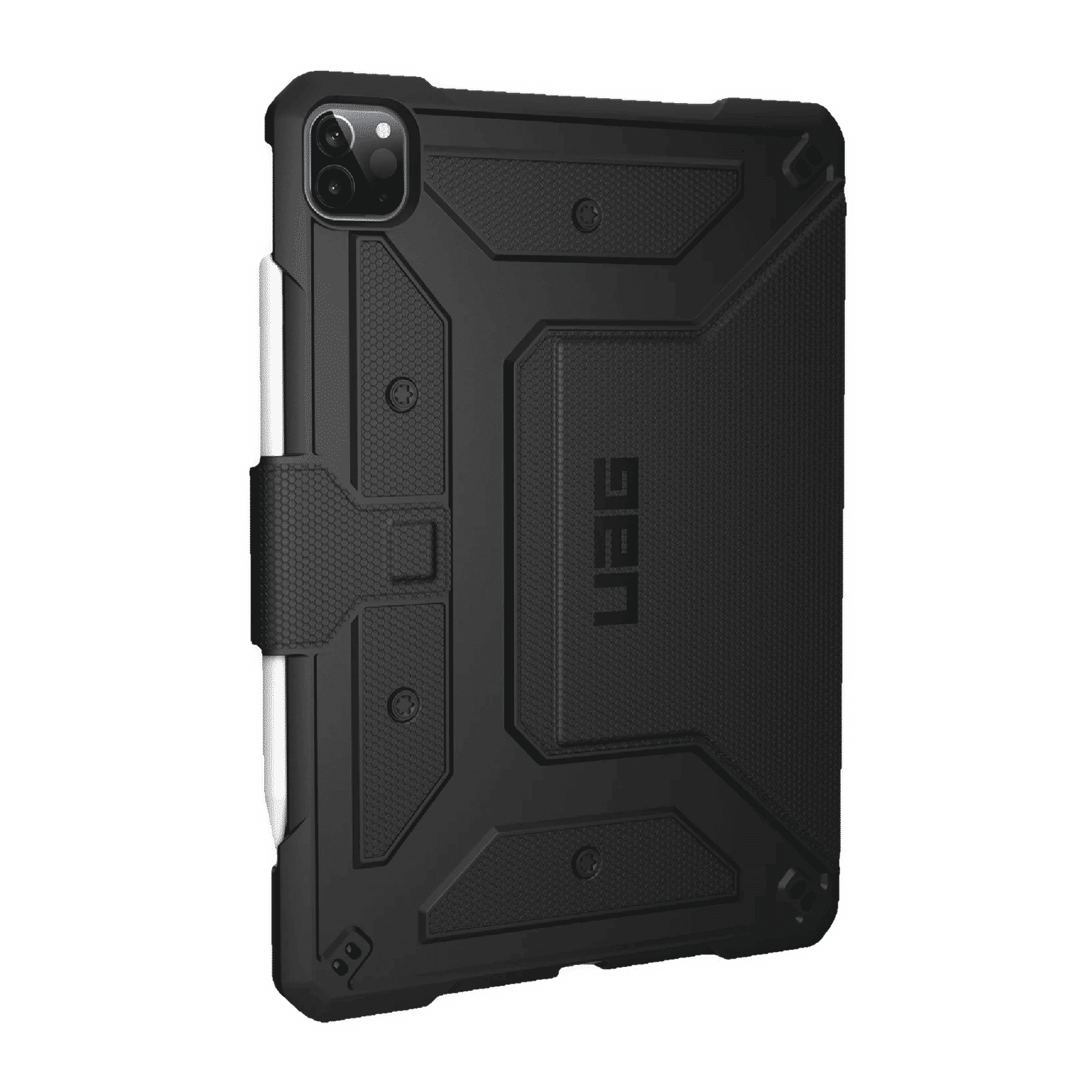 UAG Metropolis Series Polyurethane, TPU Flip Cover for Apple iPad Pro 11 Inch (4th Gen) (Feather-Light Composite Construction, Black)_14